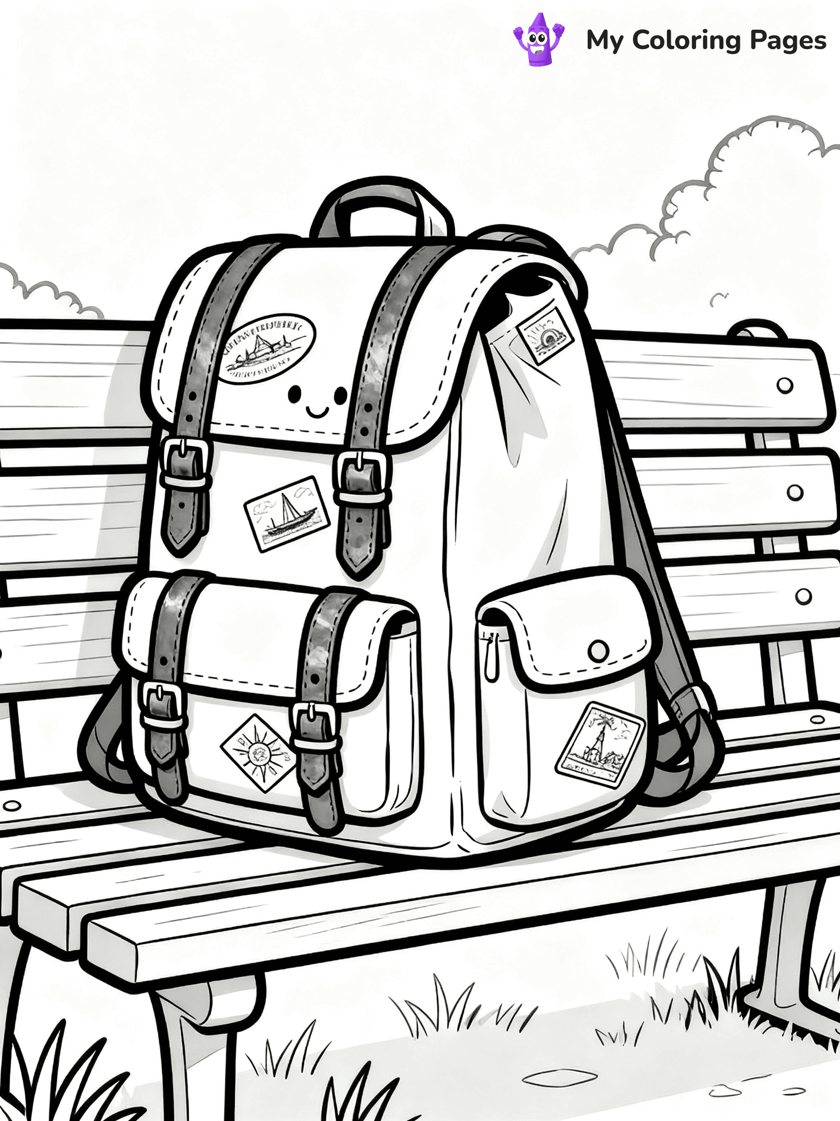 Backpack Coloring Pages - 33