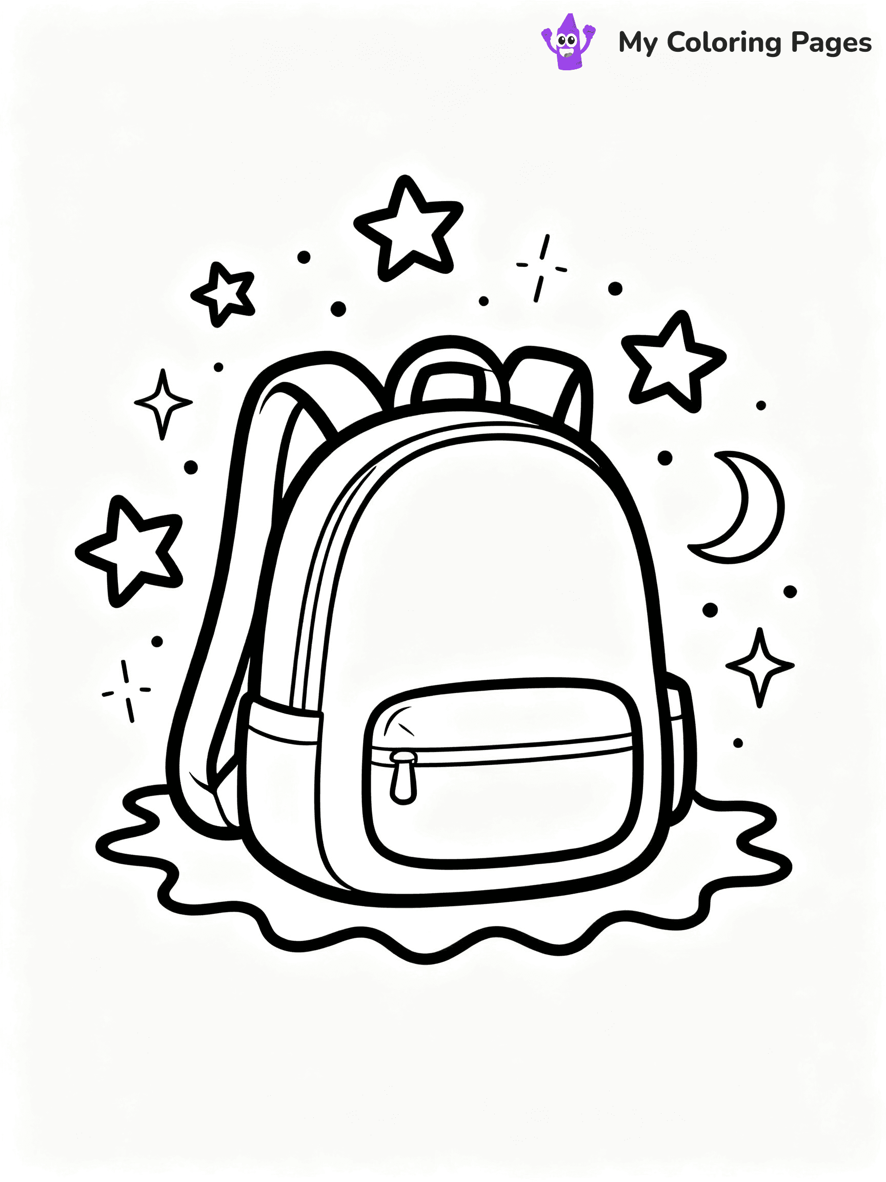 Backpack Coloring Pages - 29