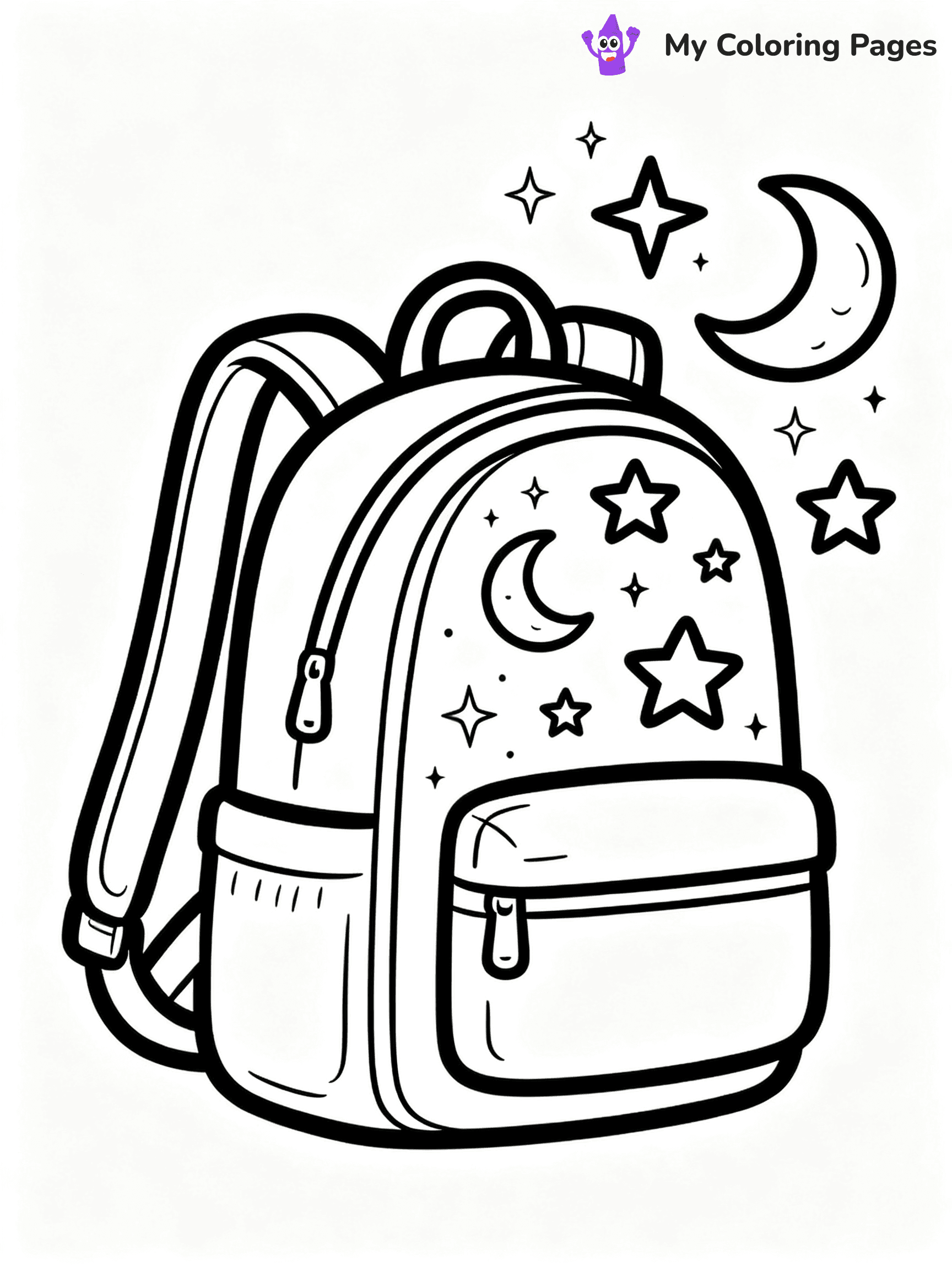 Backpack Coloring Pages - 28