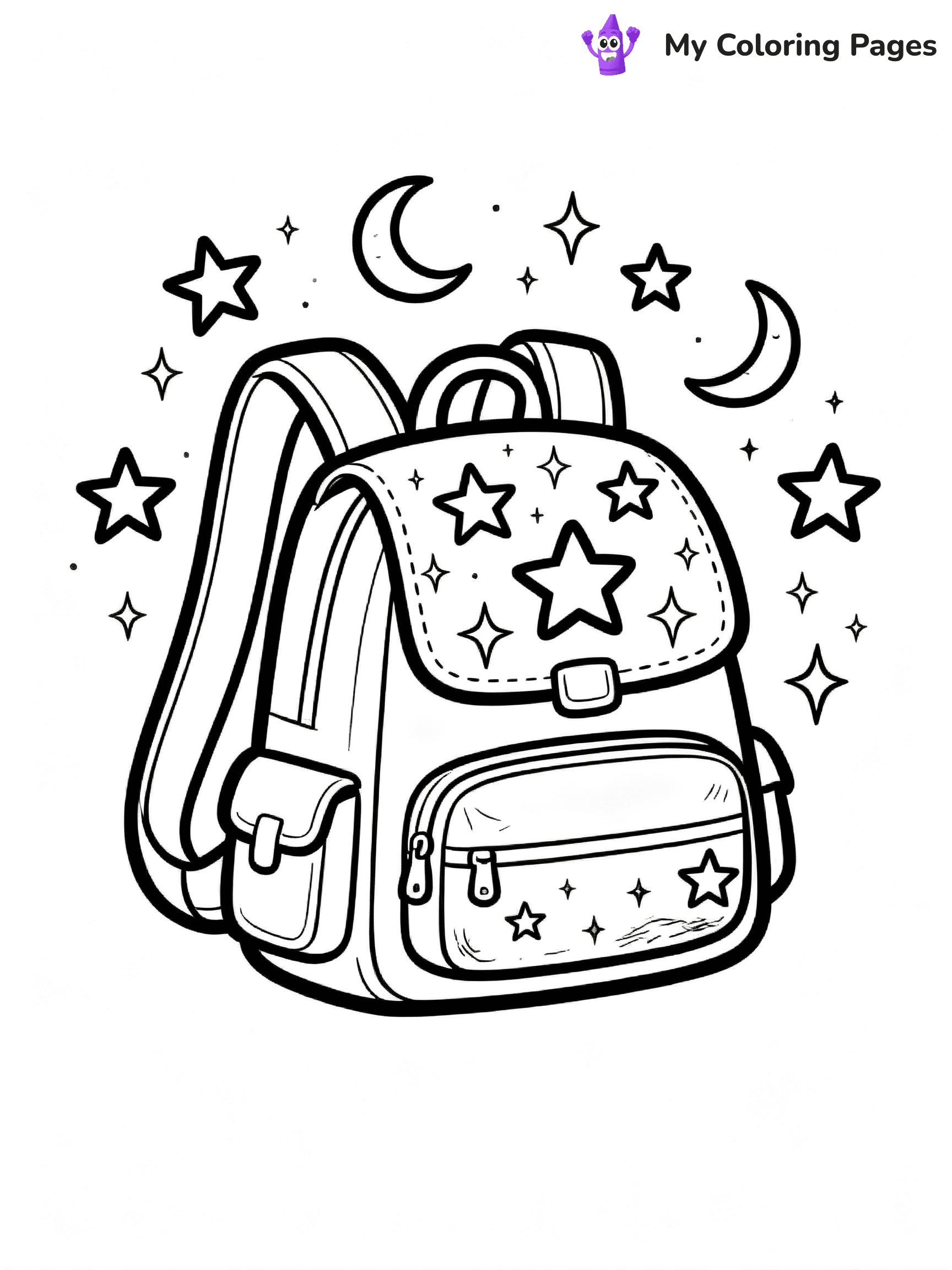 Backpack Coloring Pages - 27