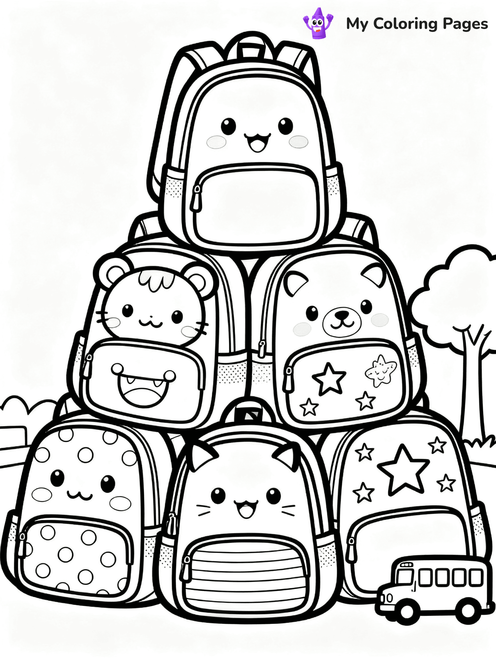 Backpack Coloring Pages - 24