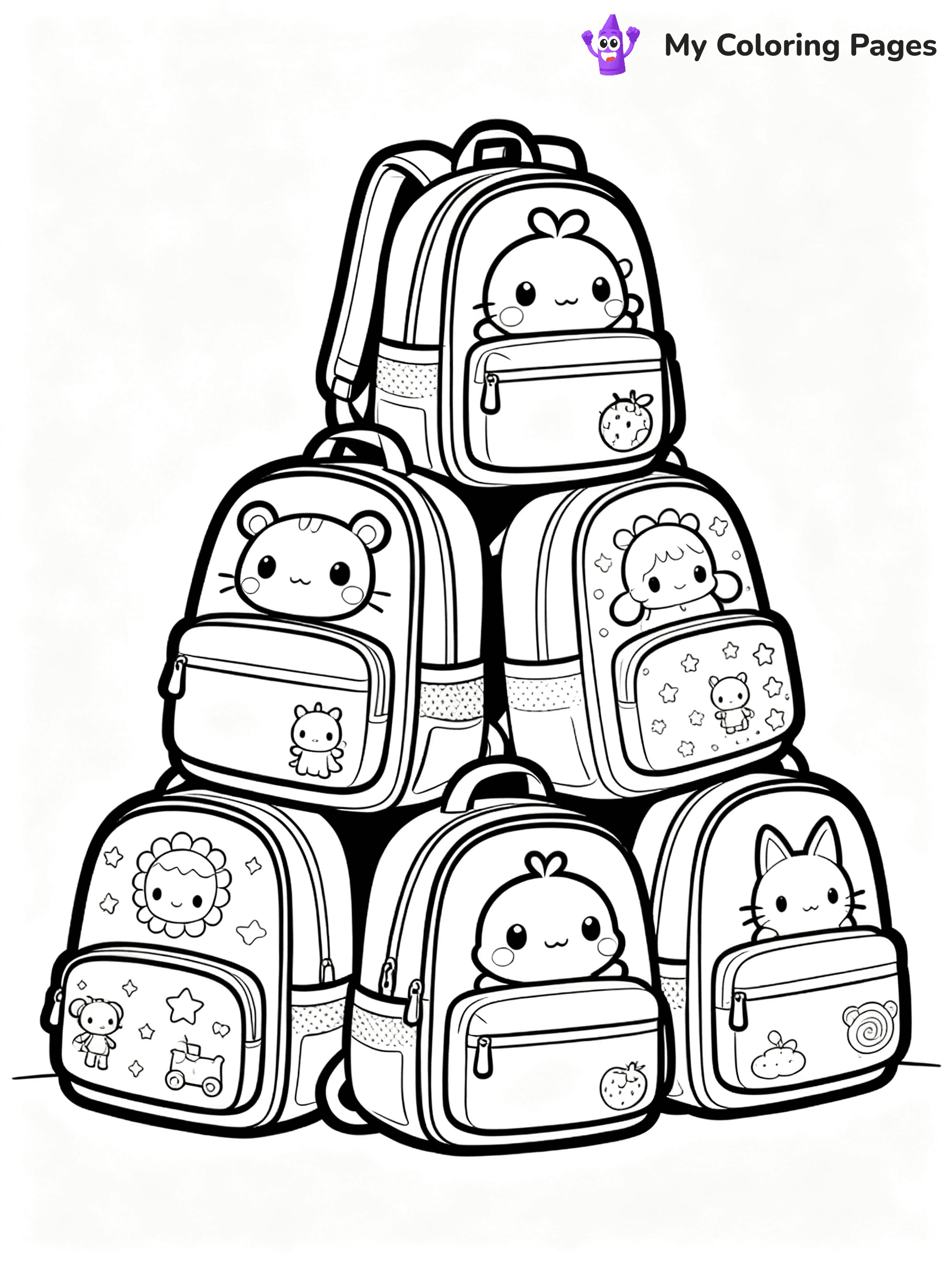 Backpack Coloring Pages - 21