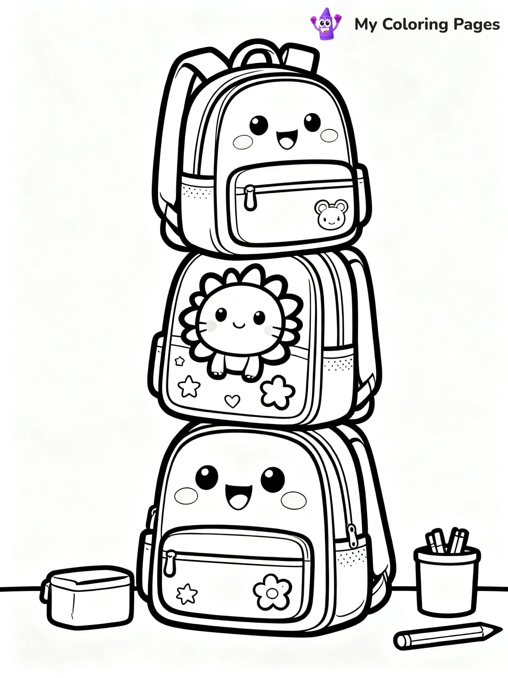 Backpack Coloring Pages - 20