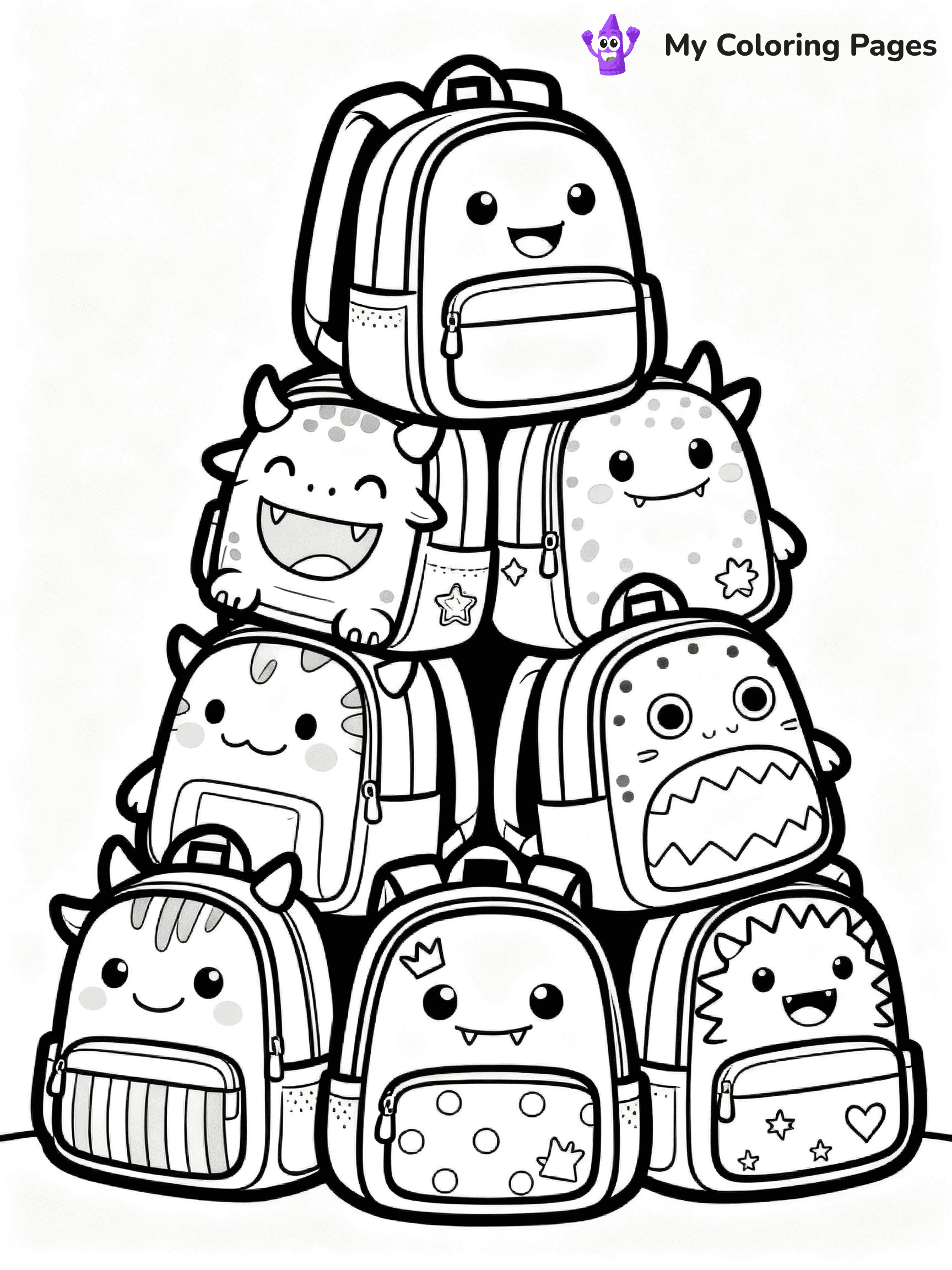 Backpack Coloring Pages - 18