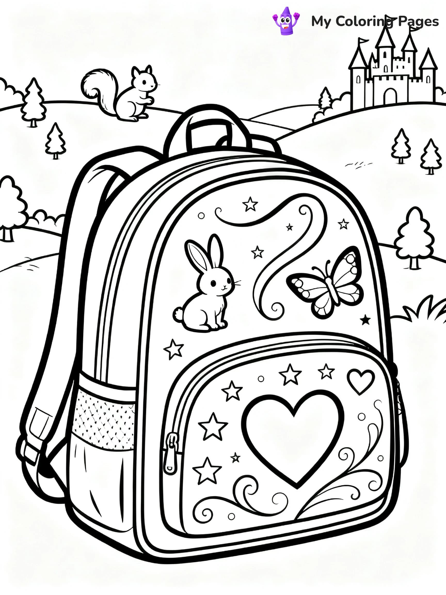 Backpack Coloring Pages - 16