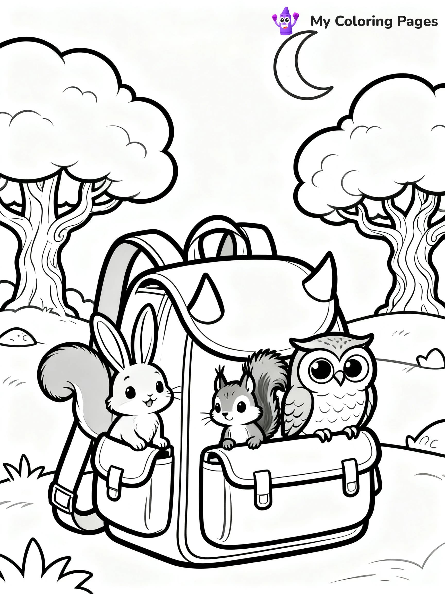 Backpack Coloring Pages - 15
