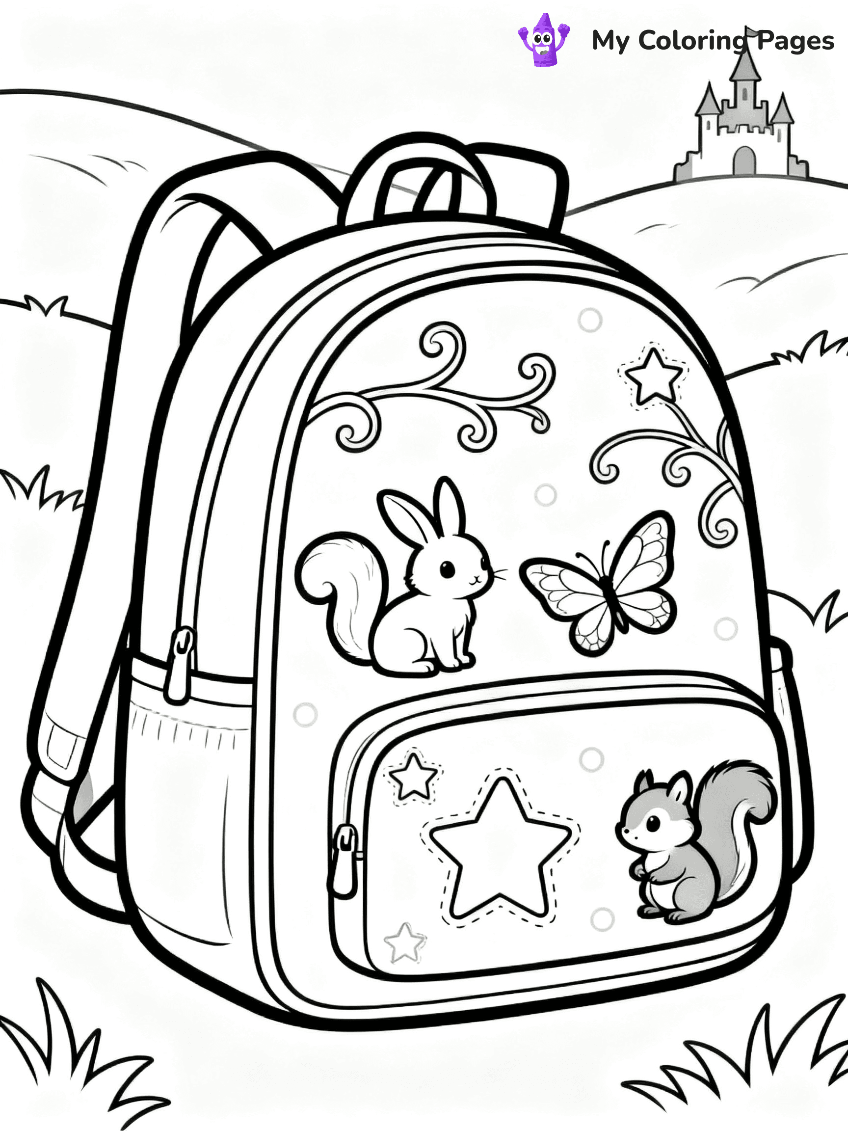 Backpack Coloring Pages - 14