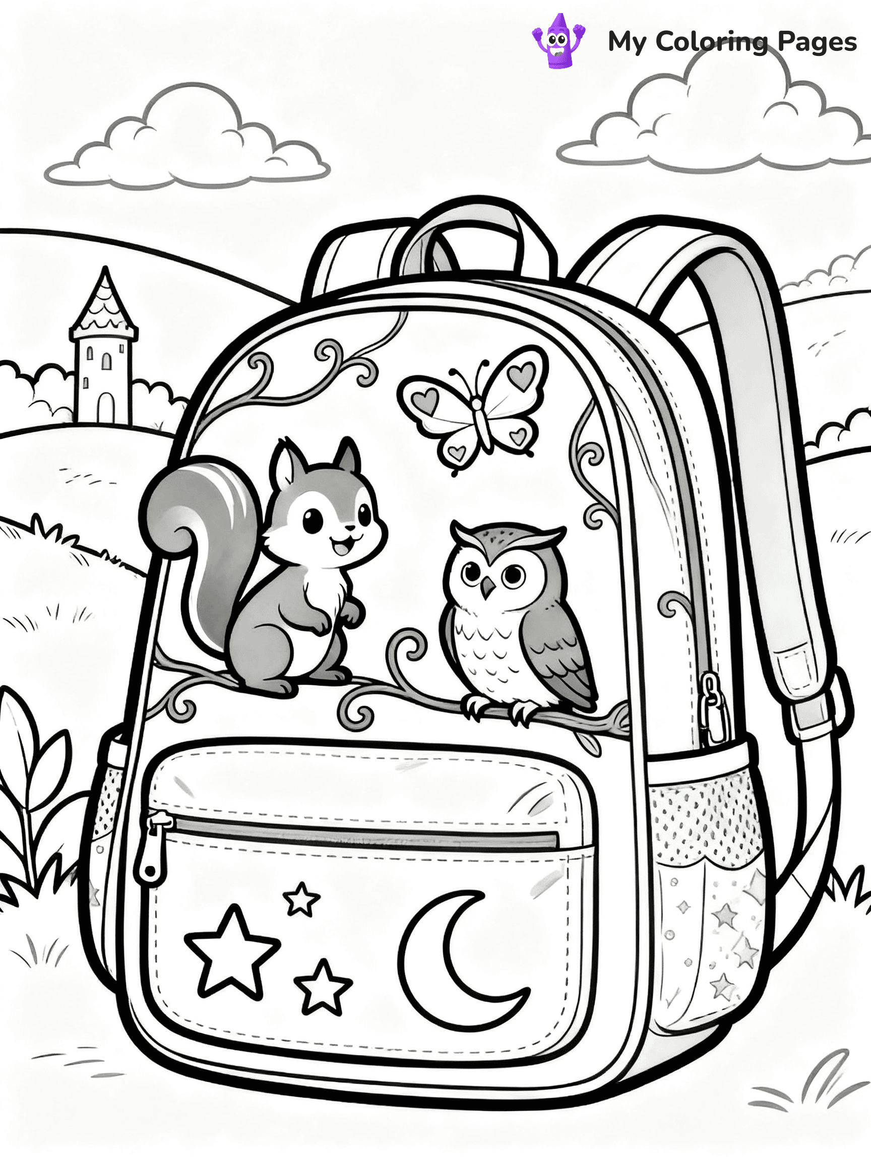 Backpack Coloring Pages - 13