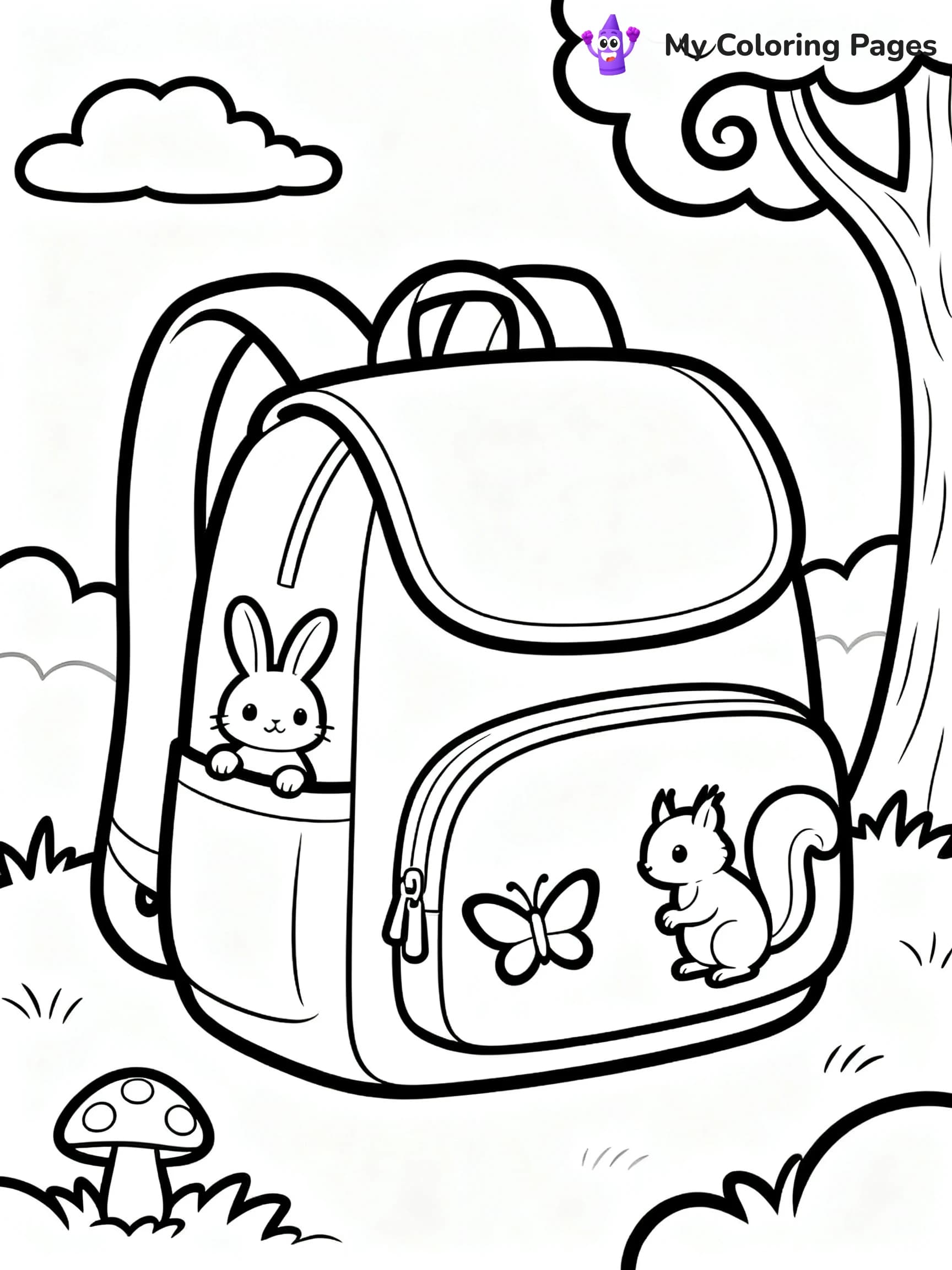 Backpack Coloring Pages - 11