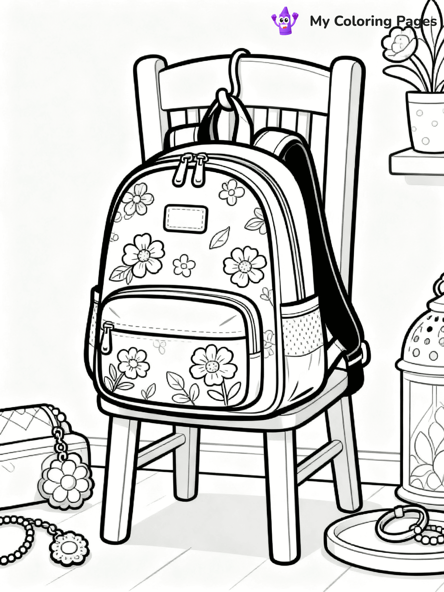 Backpack Coloring Pages - 10