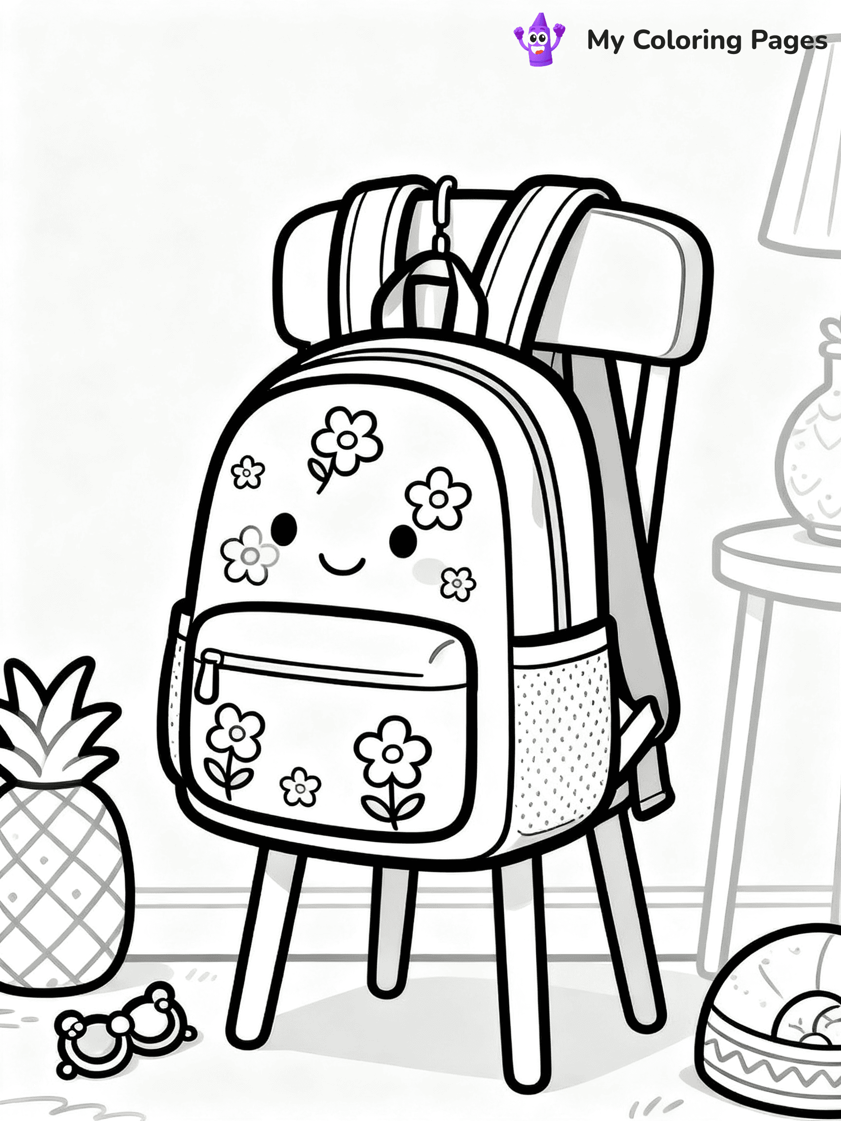 Backpack Coloring Pages - 5