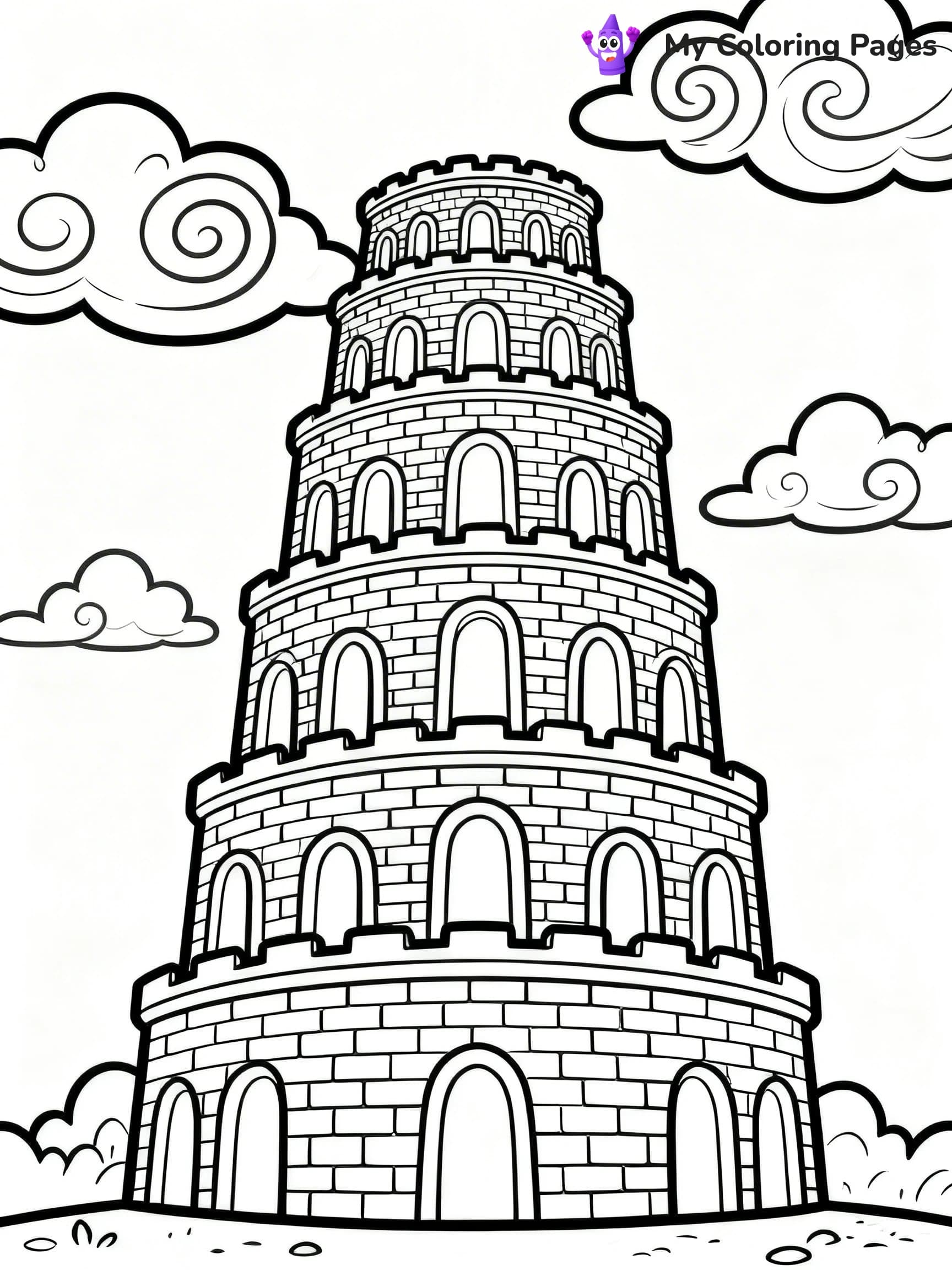 Tower of Babel Coloring Pages - 9