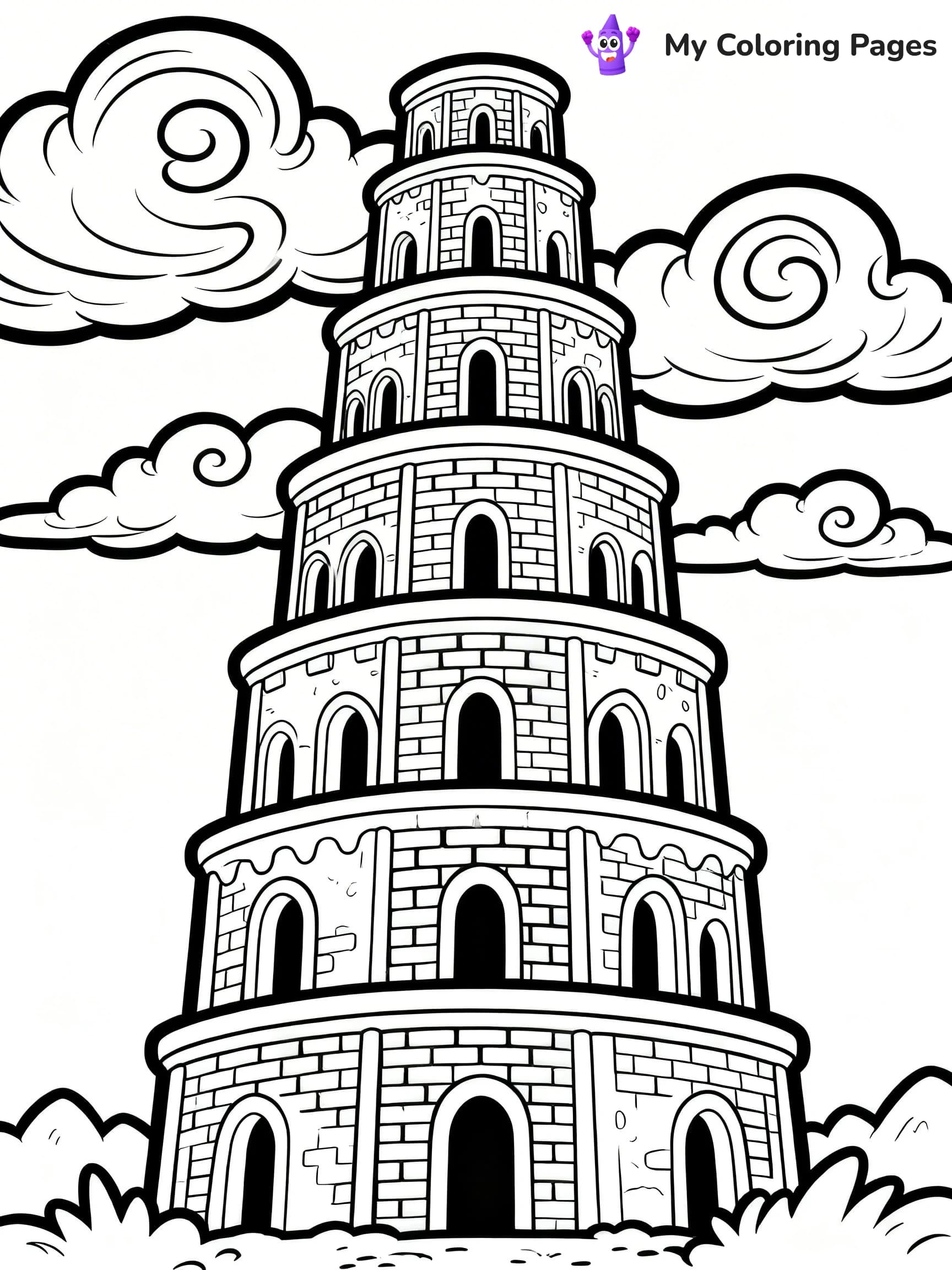 Tower of Babel Coloring Pages - 7