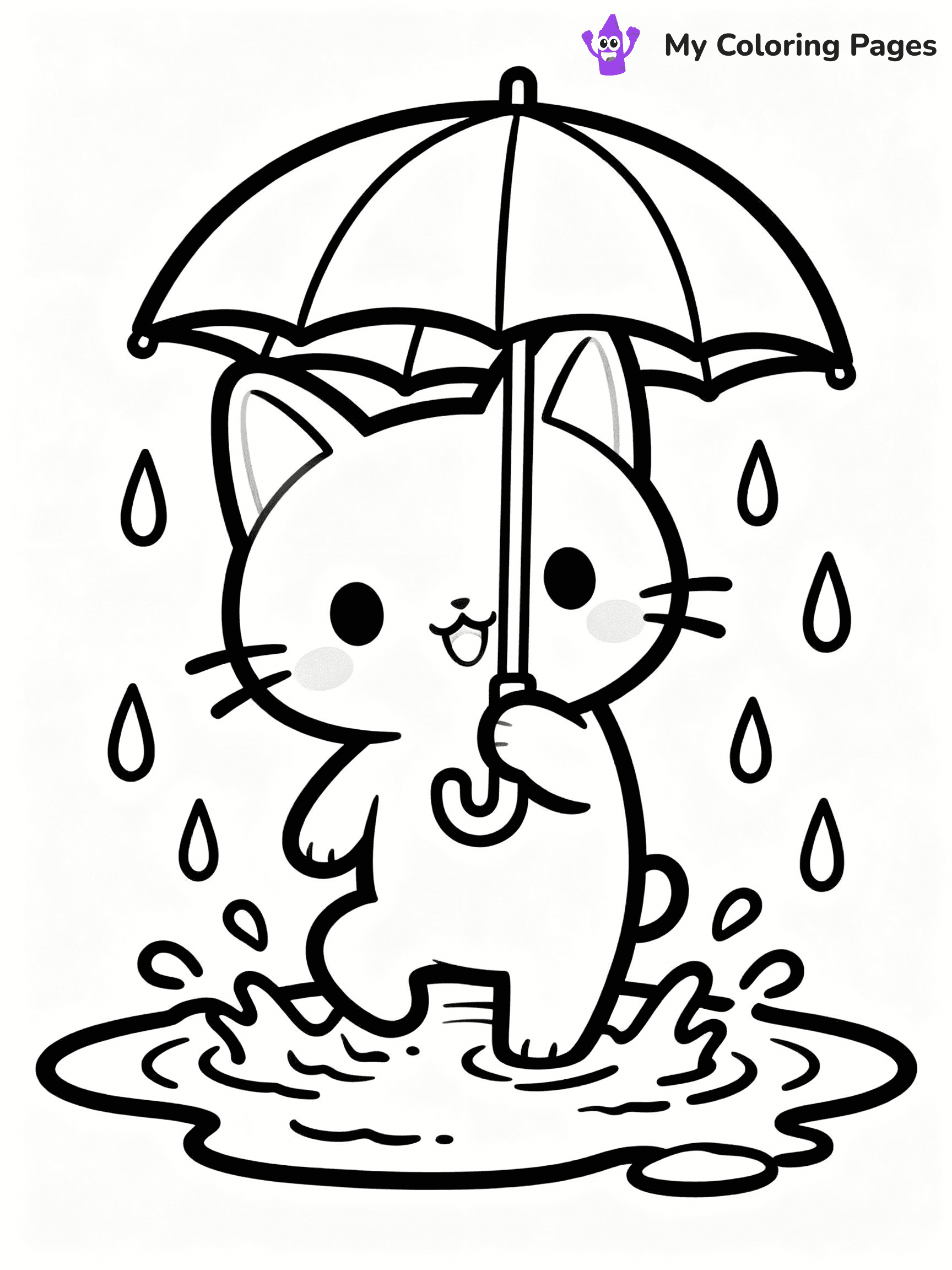 Rainy Day Coloring Pages - 40