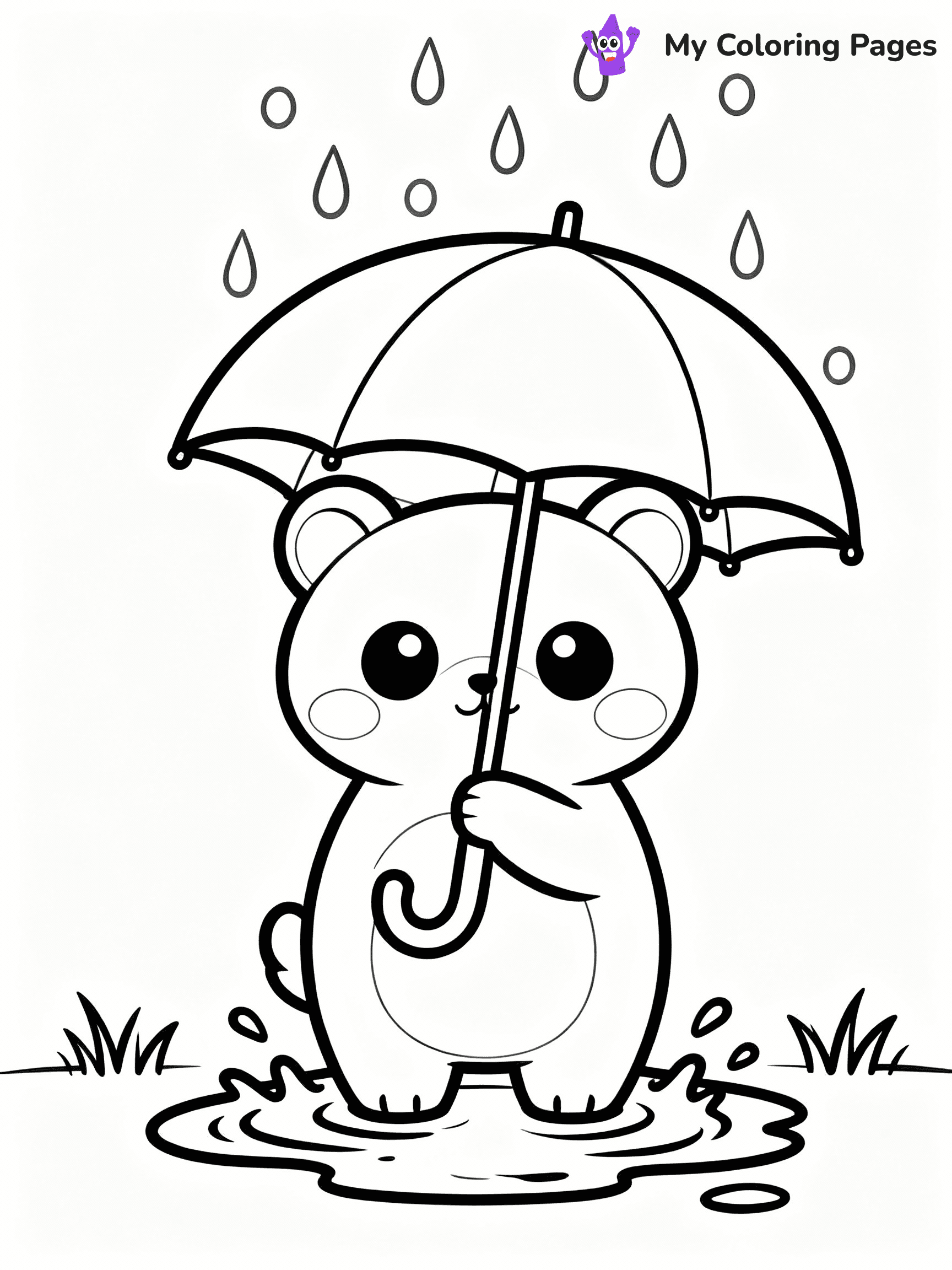 Rainy Day Coloring Pages - 36