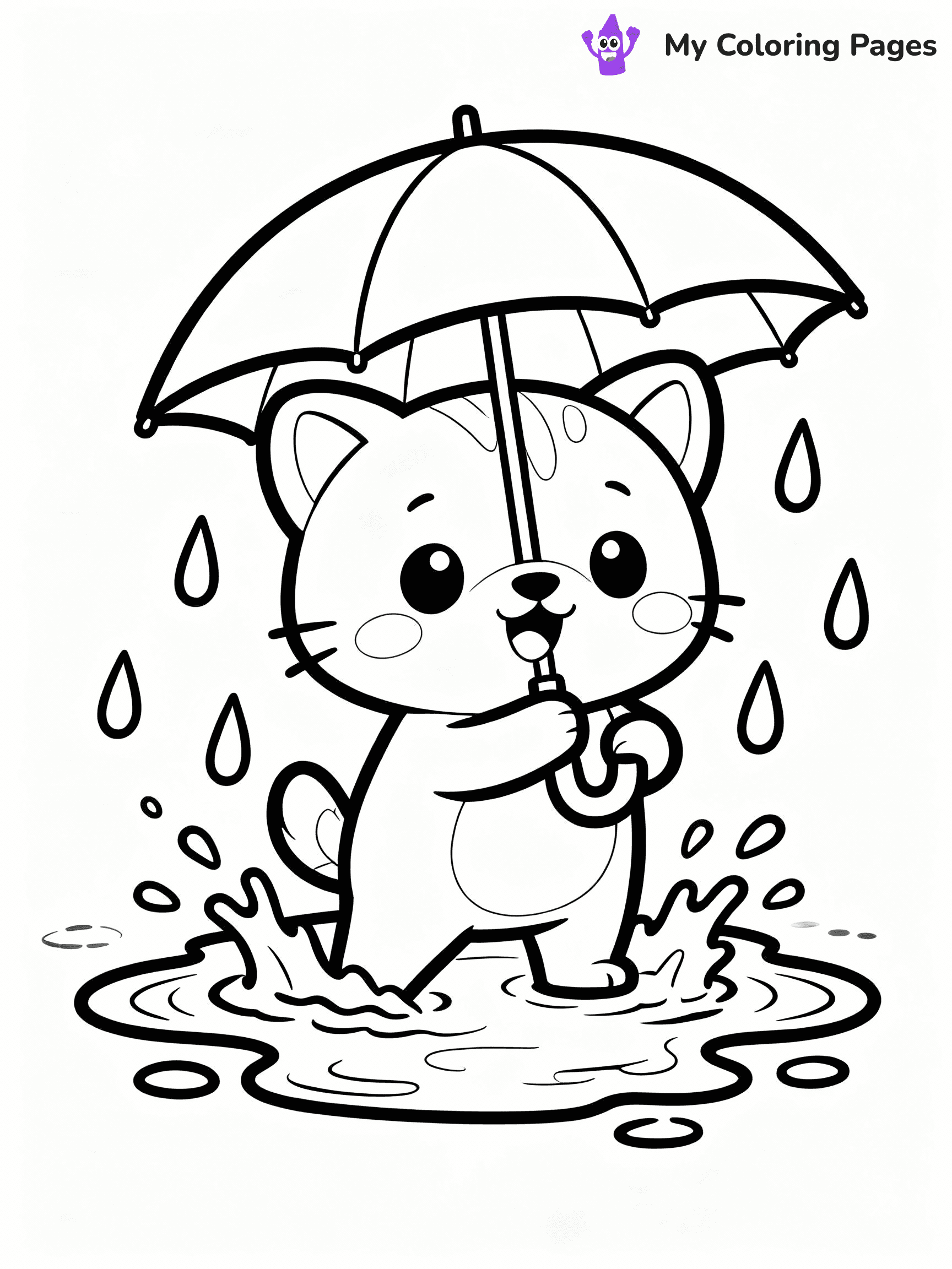 Rainy Day Coloring Pages - 35