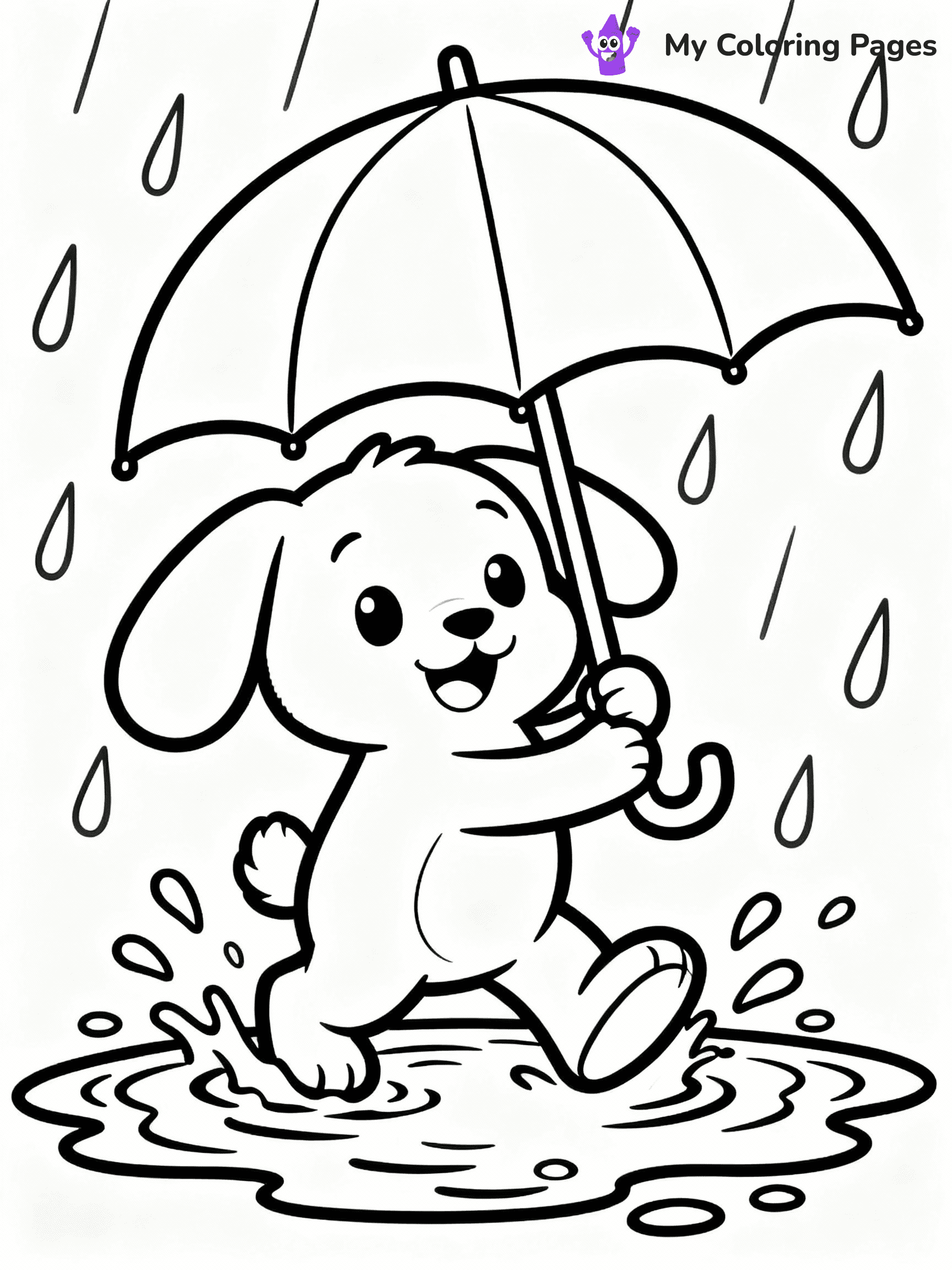 Rainy Day Coloring Pages - 33