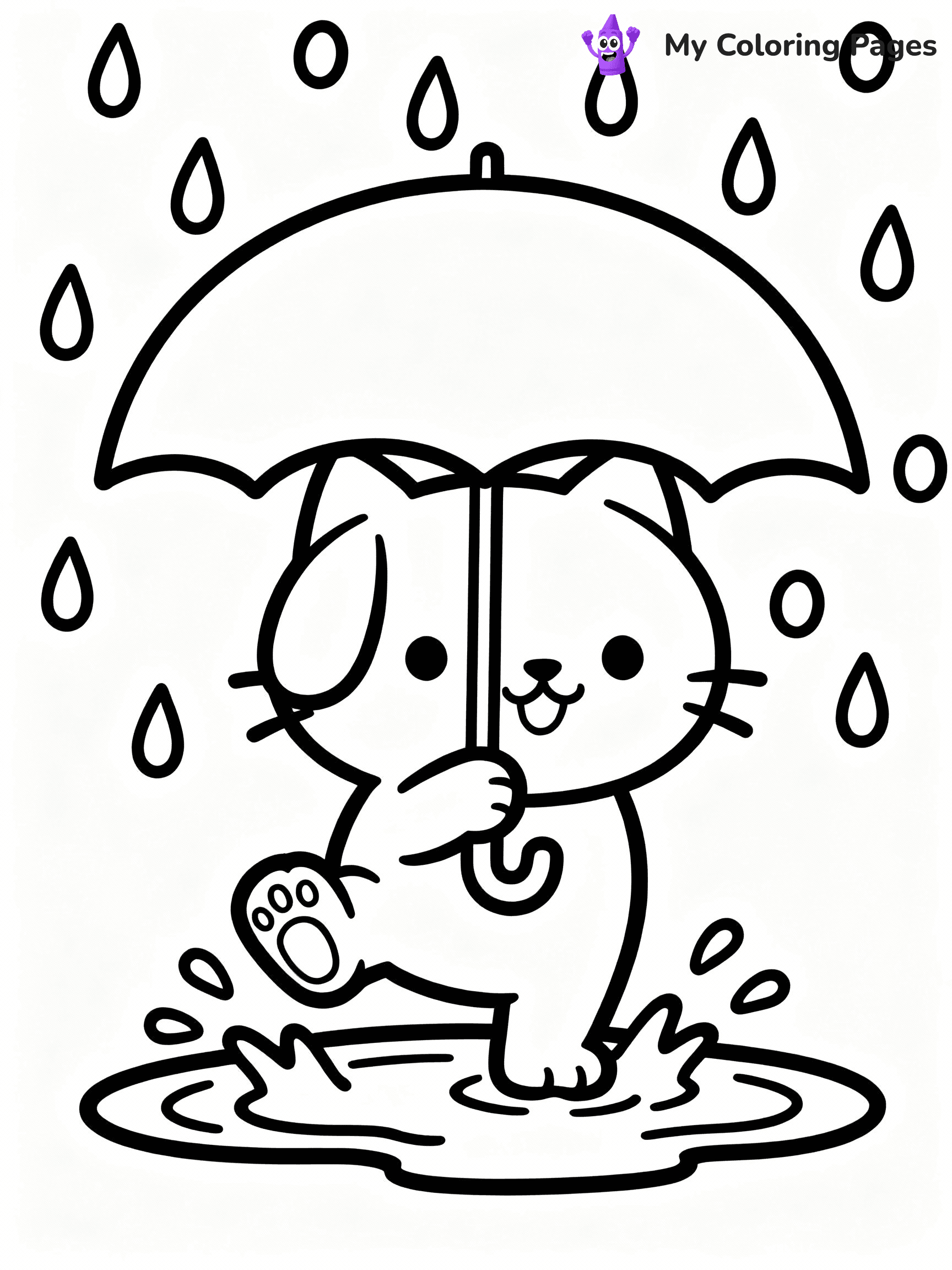 Rainy Day Coloring Pages - 32