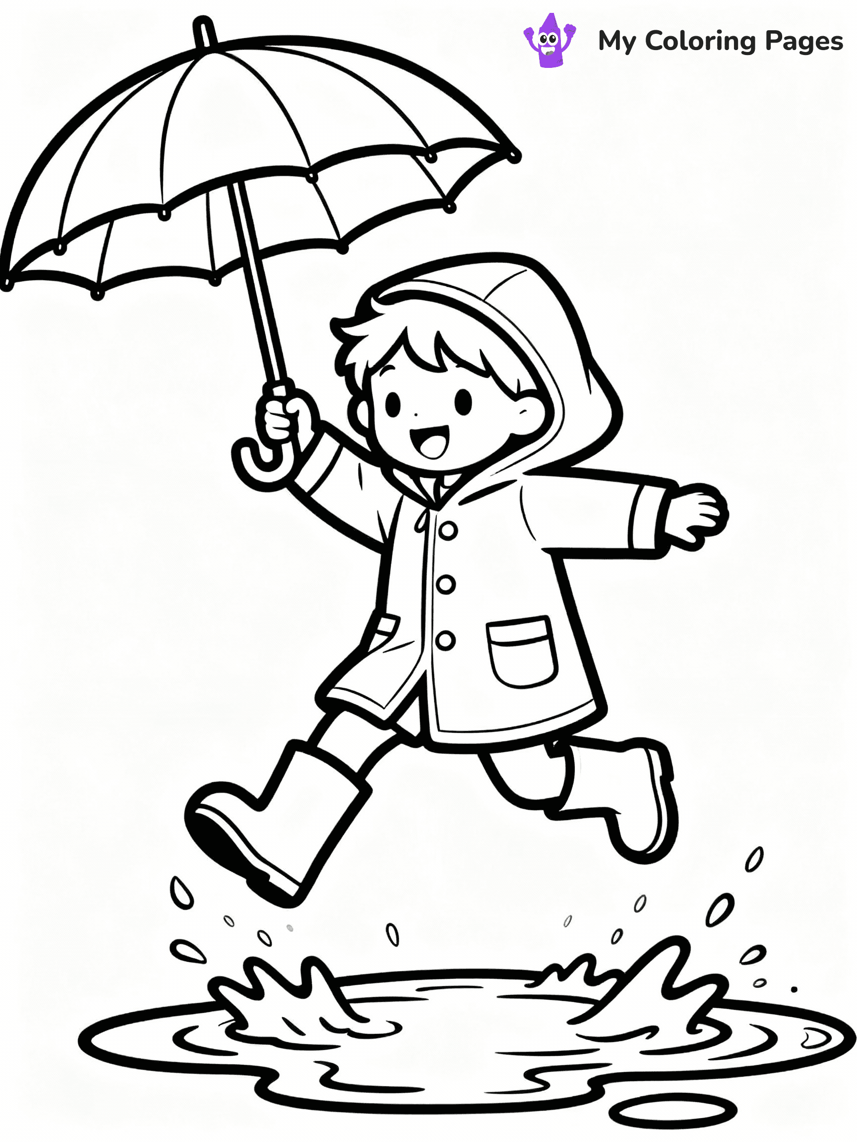 Rainy Day Coloring Pages - 24