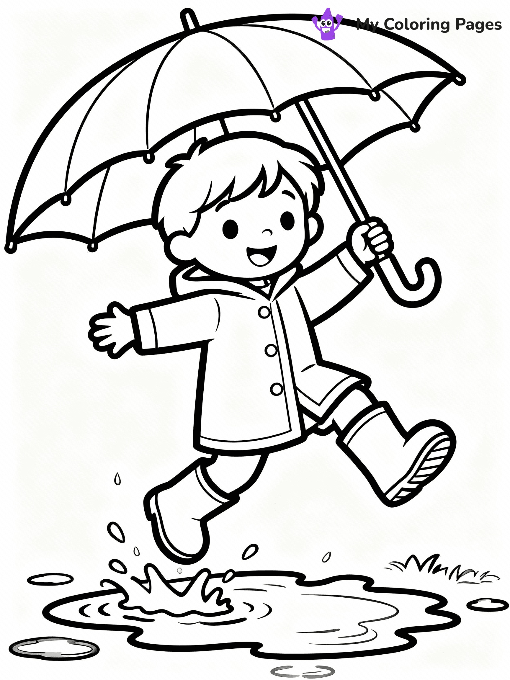 Rainy Day Coloring Pages - 23