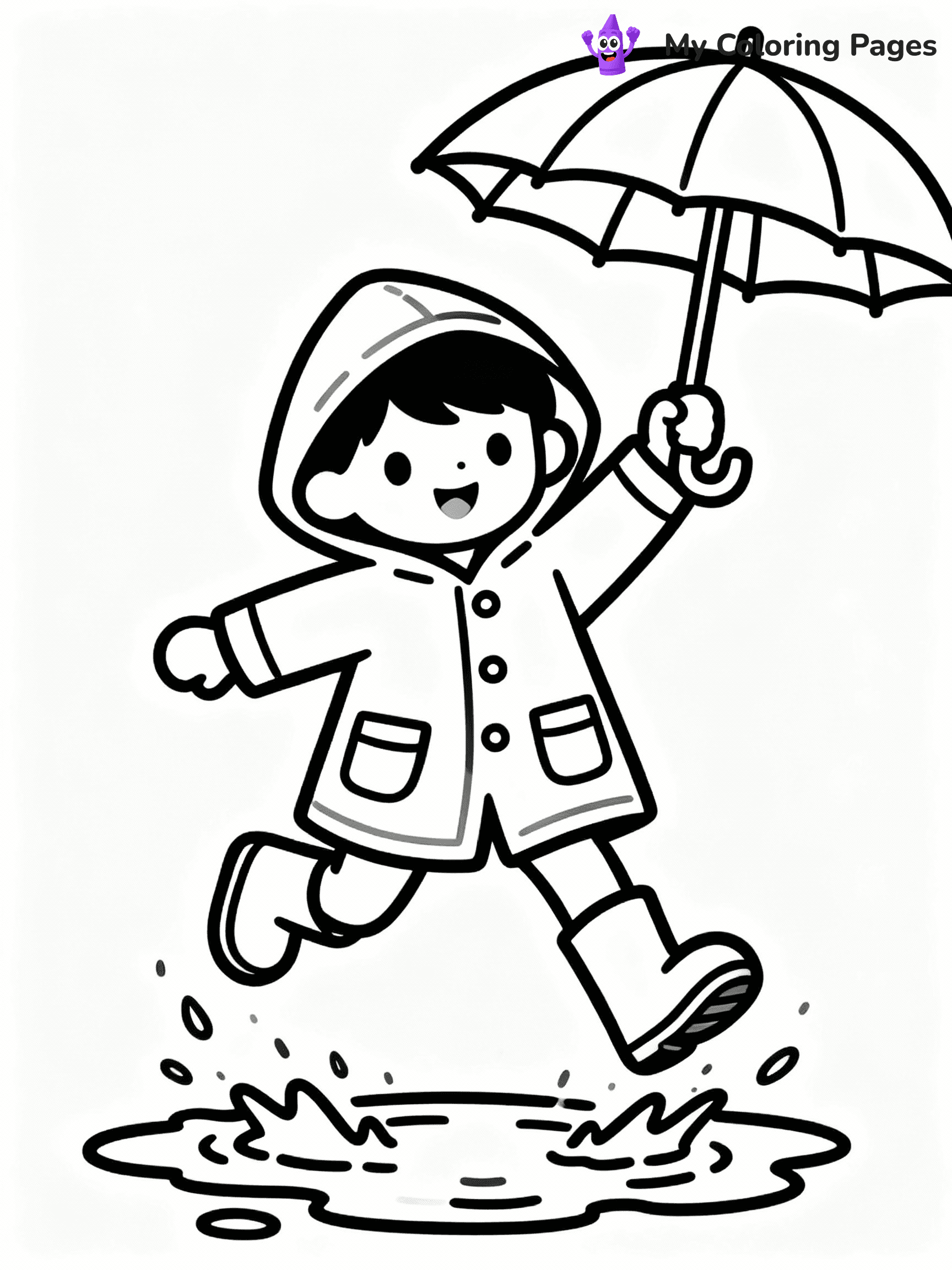Rainy Day Coloring Pages - 21