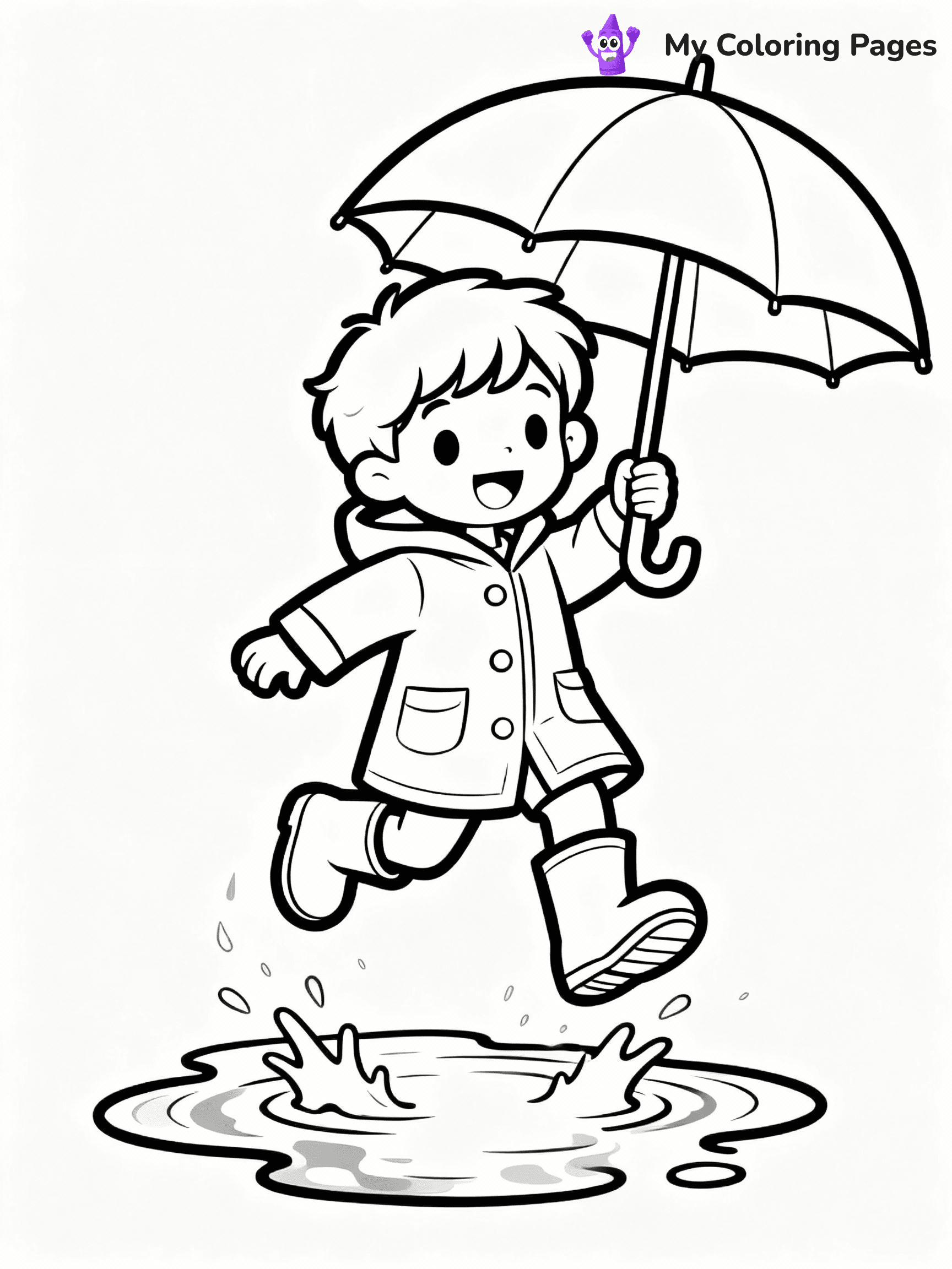 Rainy Day Coloring Pages - 20