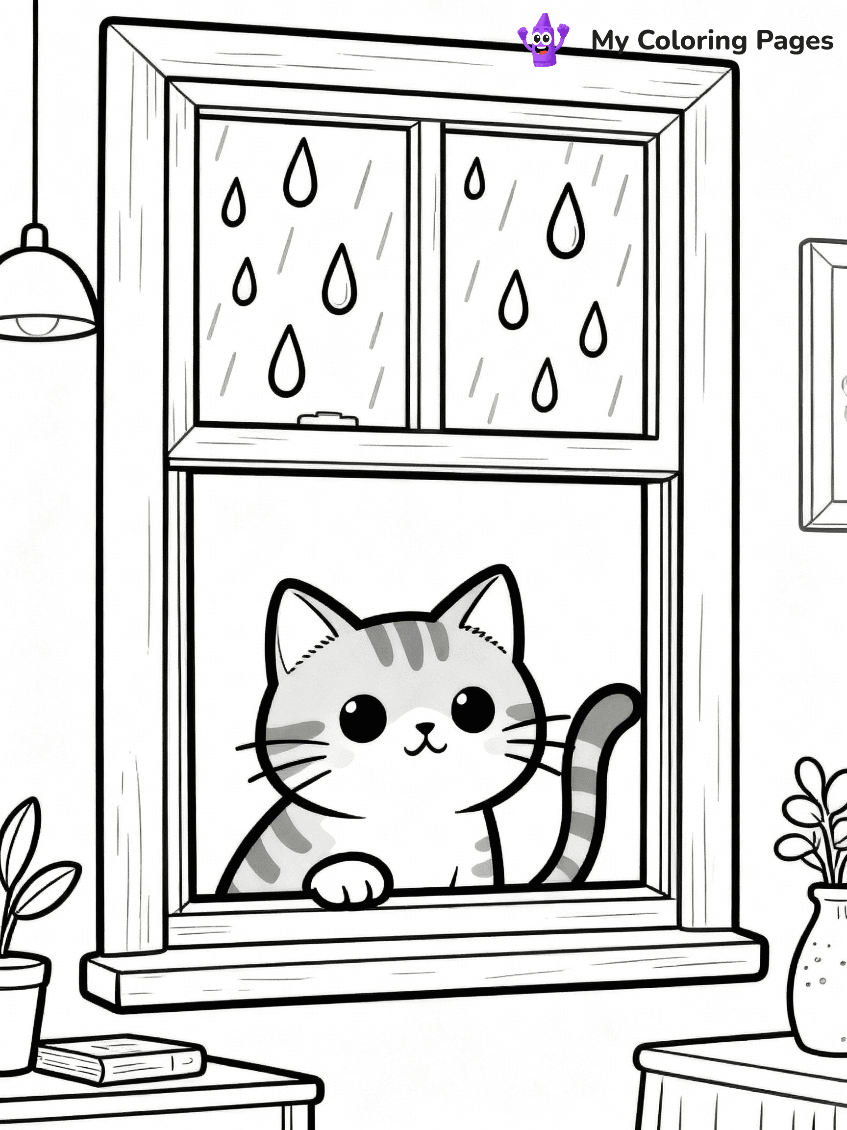 Rainy Day Coloring Pages - 18
