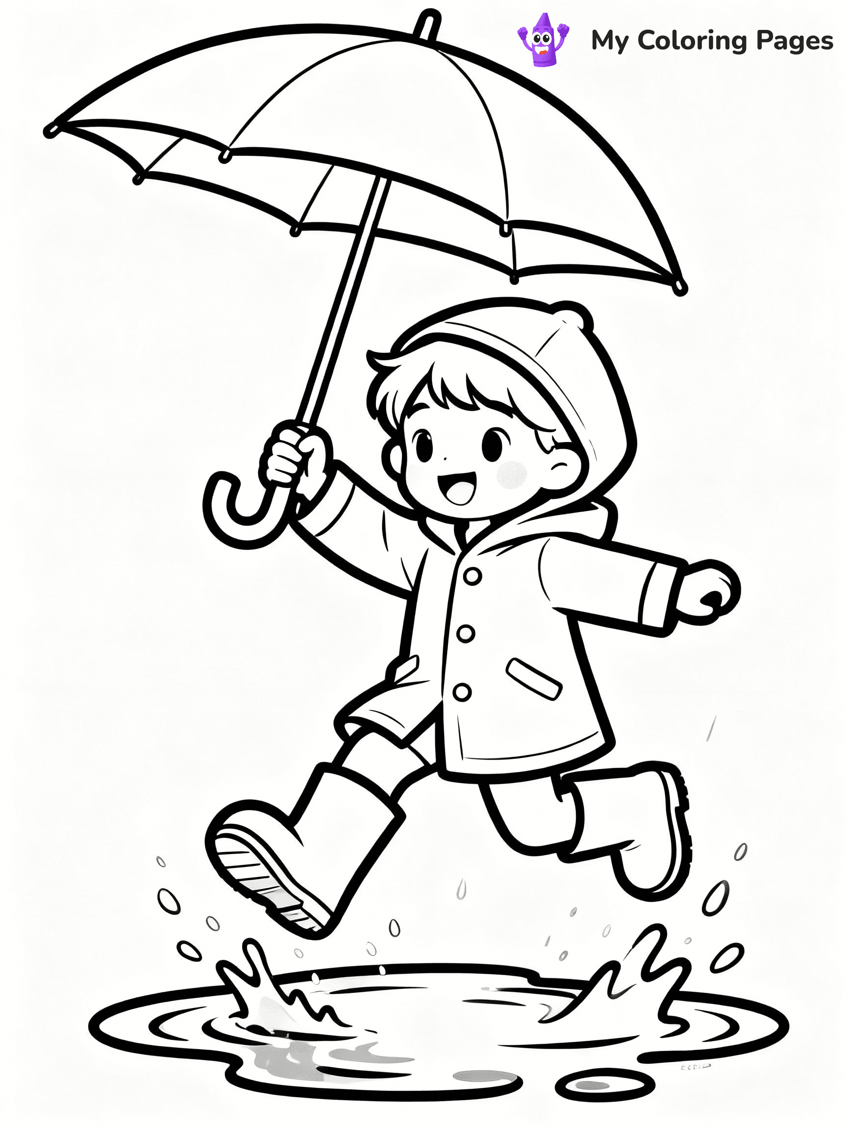Rainy Day Coloring Pages - 19