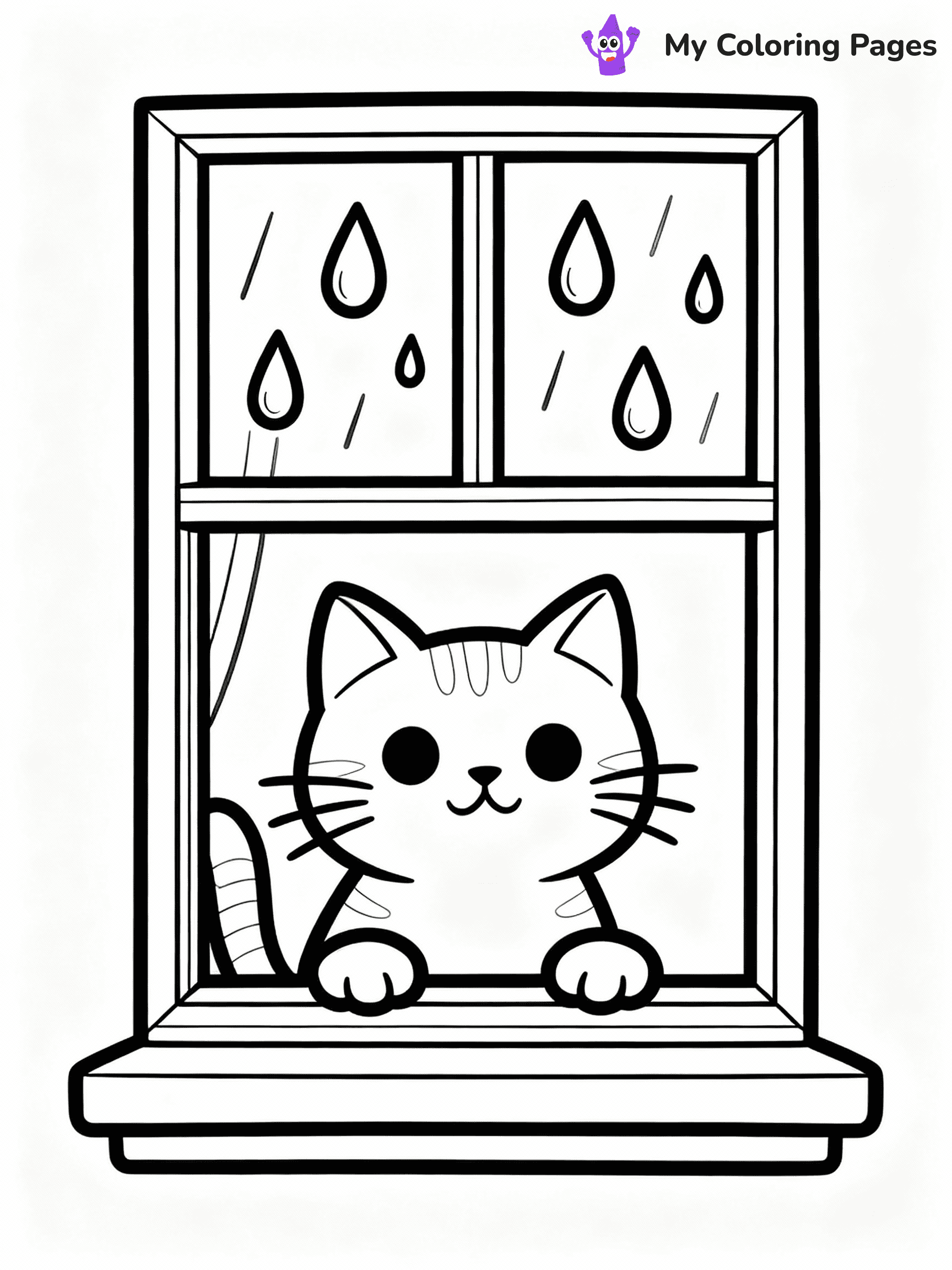 Rainy Day Coloring Pages - 17