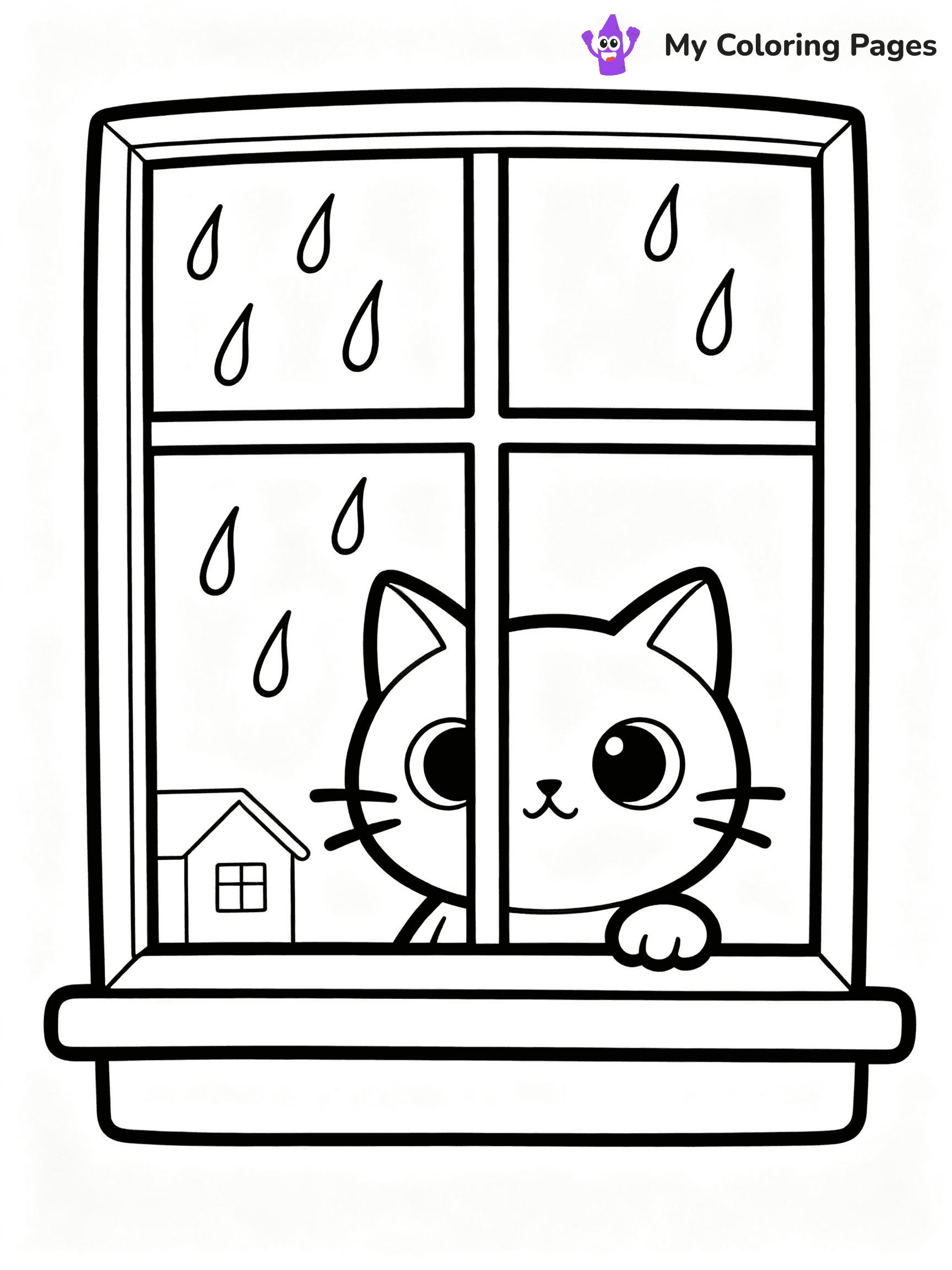 Rainy Day Coloring Pages - 16