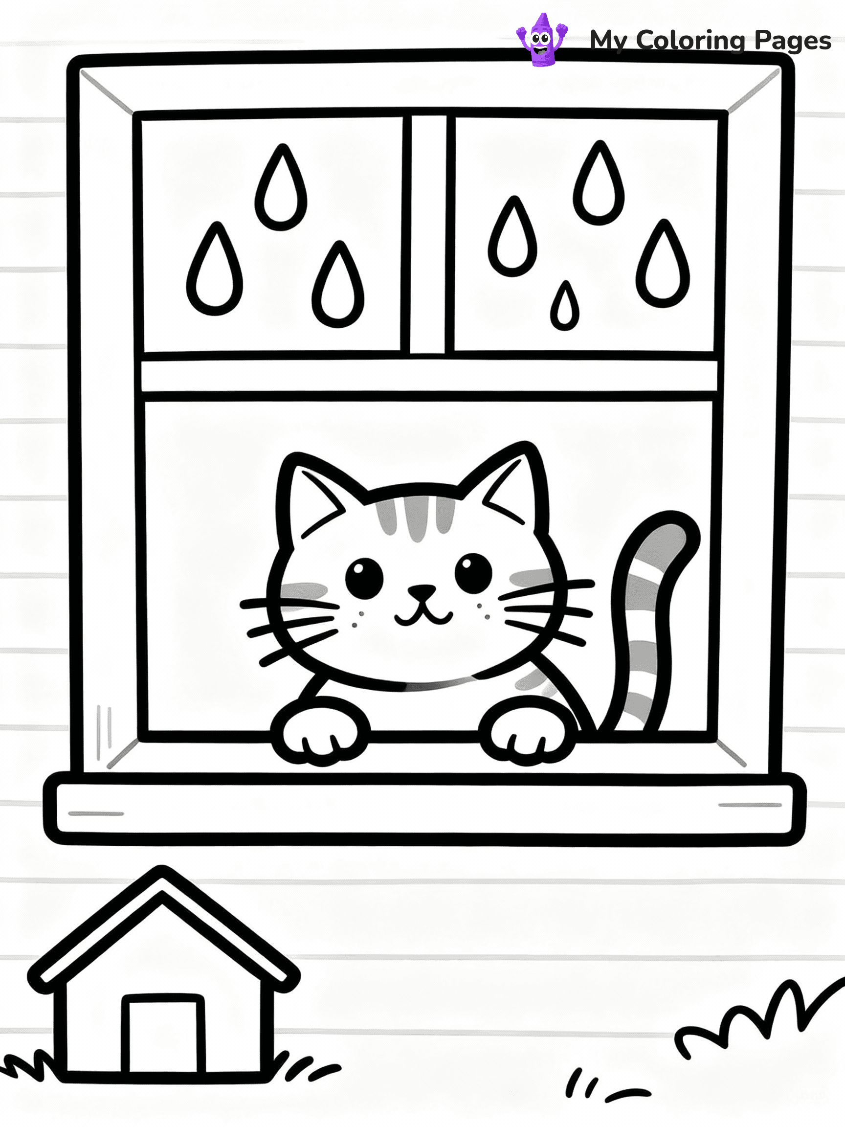 Rainy Day Coloring Pages - 14