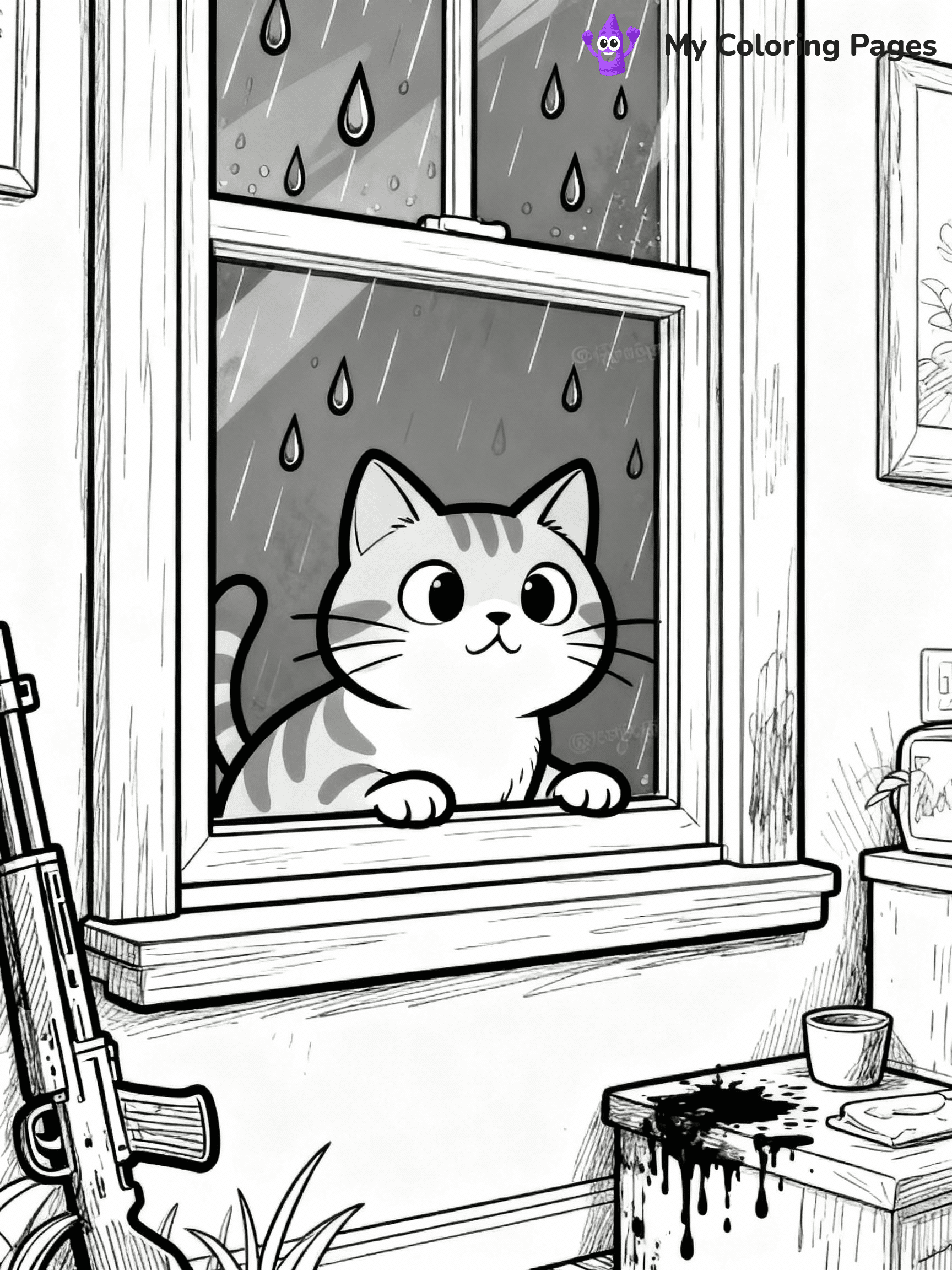 Rainy Day Coloring Pages - 13