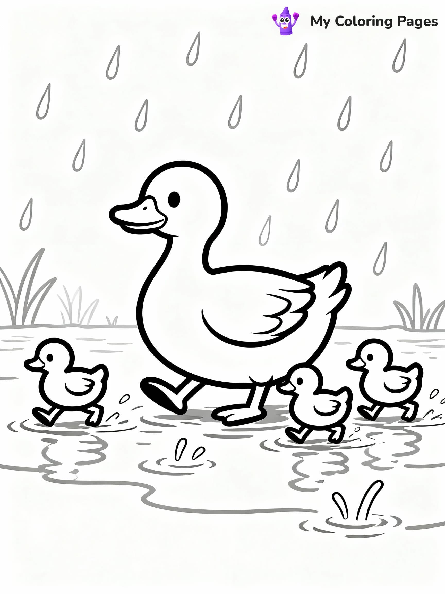Rainy Day Coloring Pages - 12