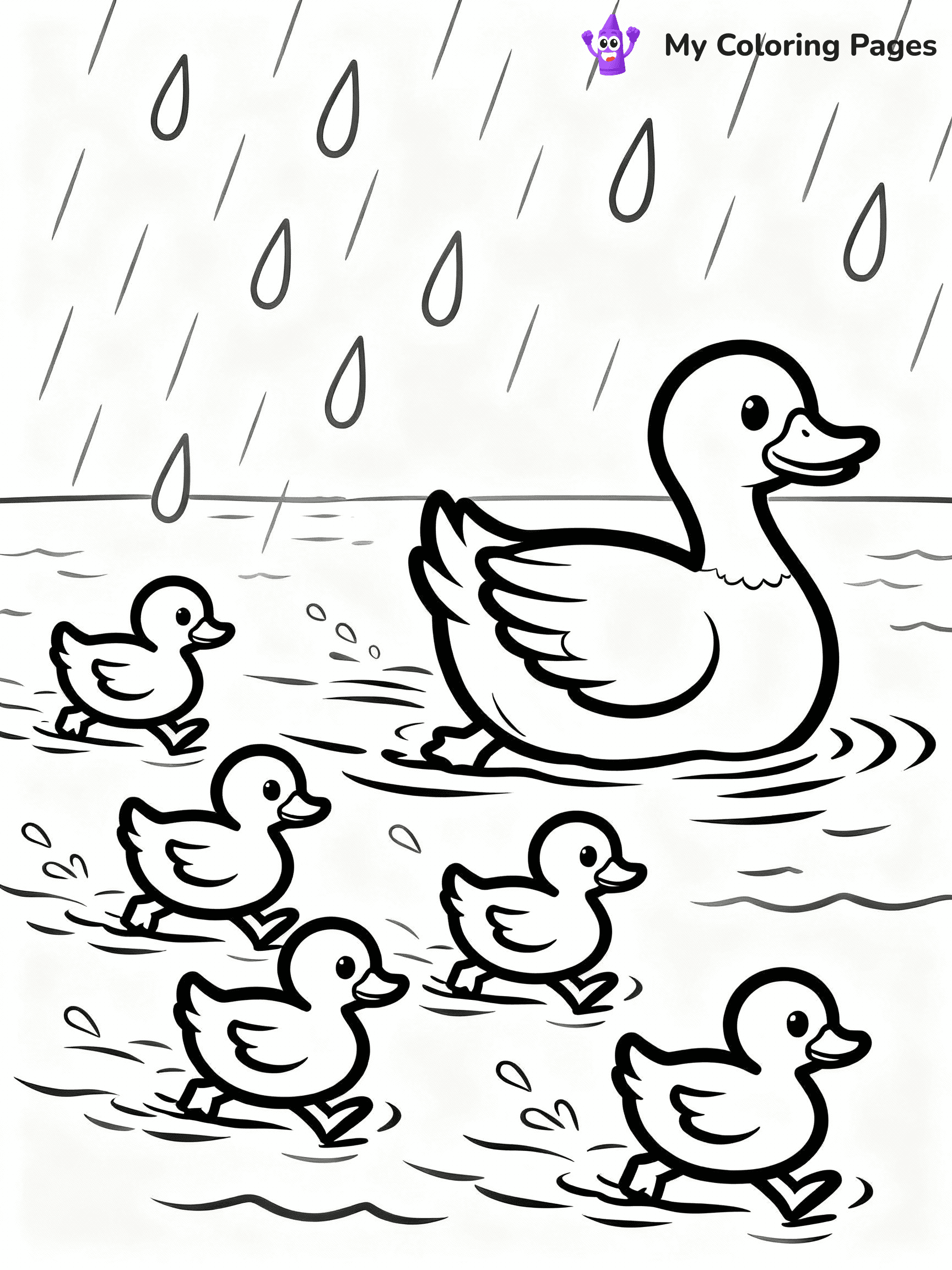 Rainy Day Coloring Pages - 10