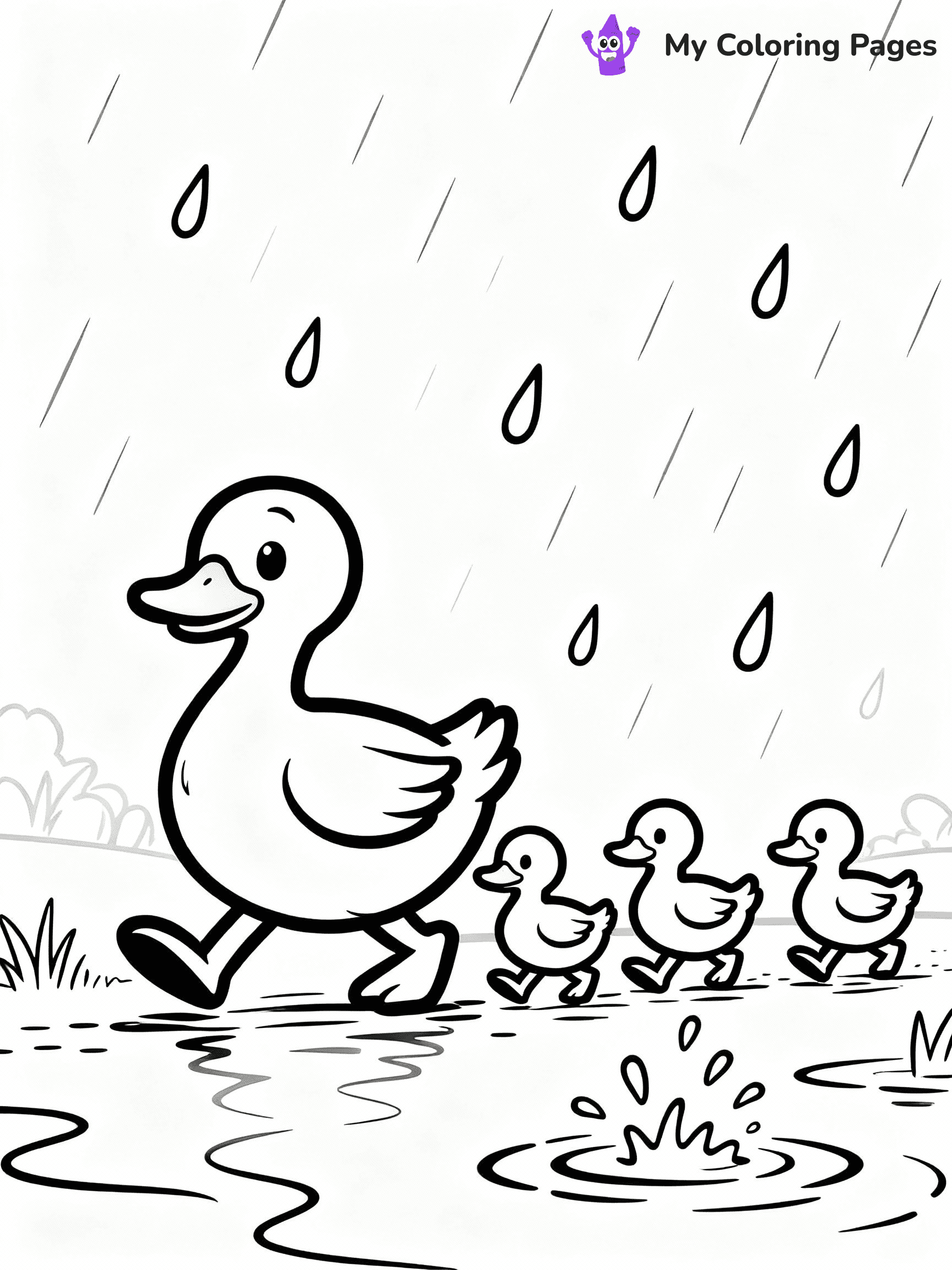 Rainy Day Coloring Pages - 9