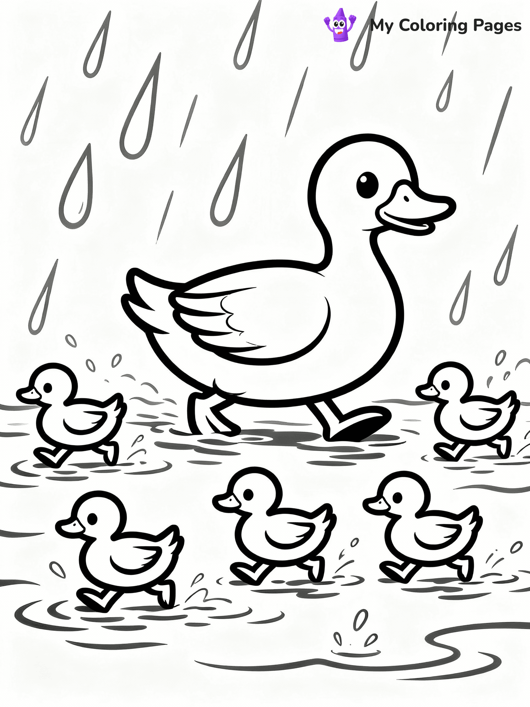 Rainy Day Coloring Pages - 8