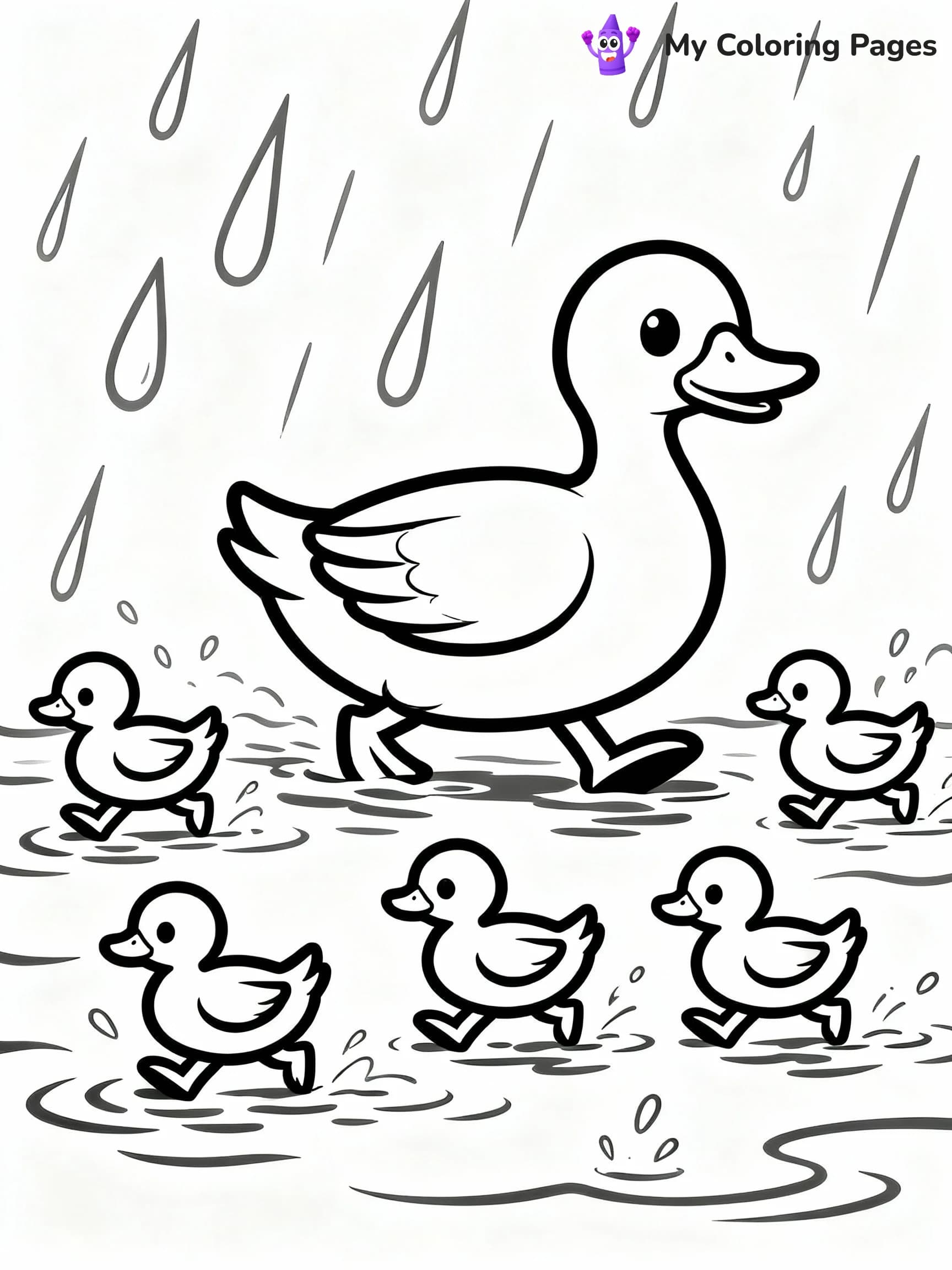 Rainy Day Coloring Pages - 8