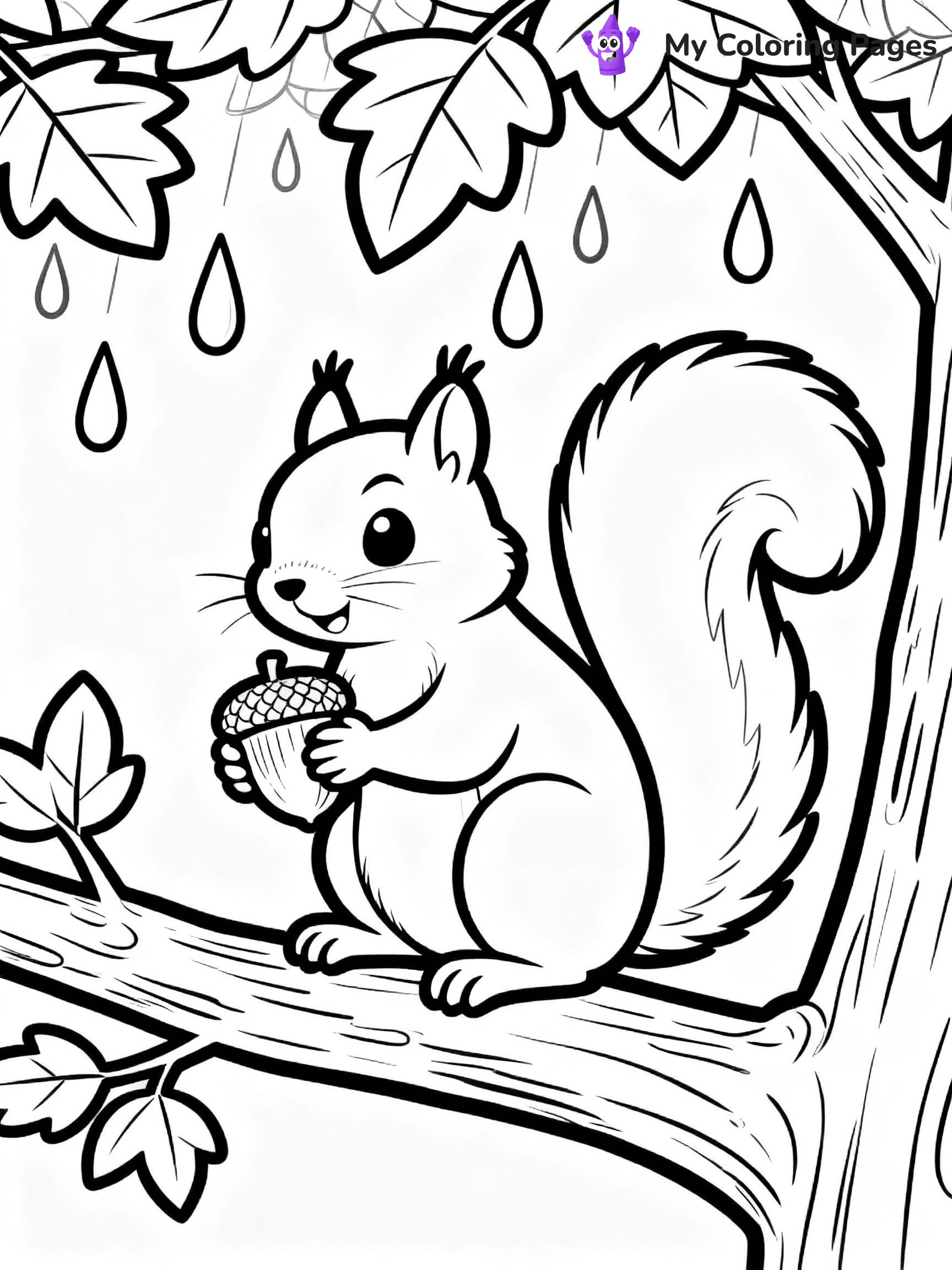 Rainy Day Coloring Pages - 2