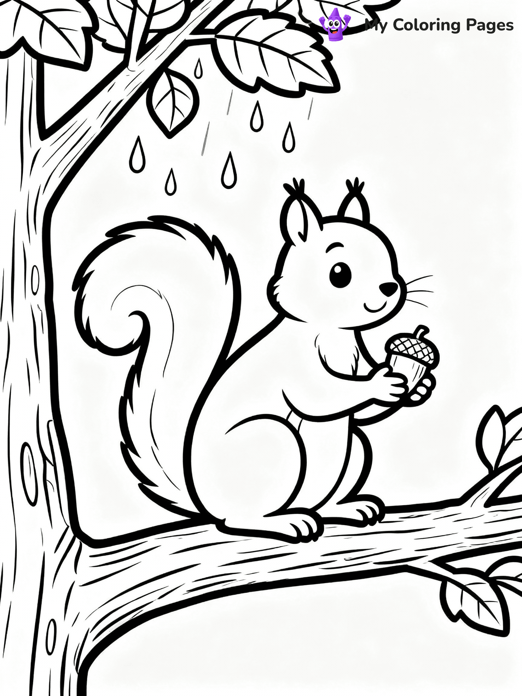Rainy Day Coloring Pages - 1