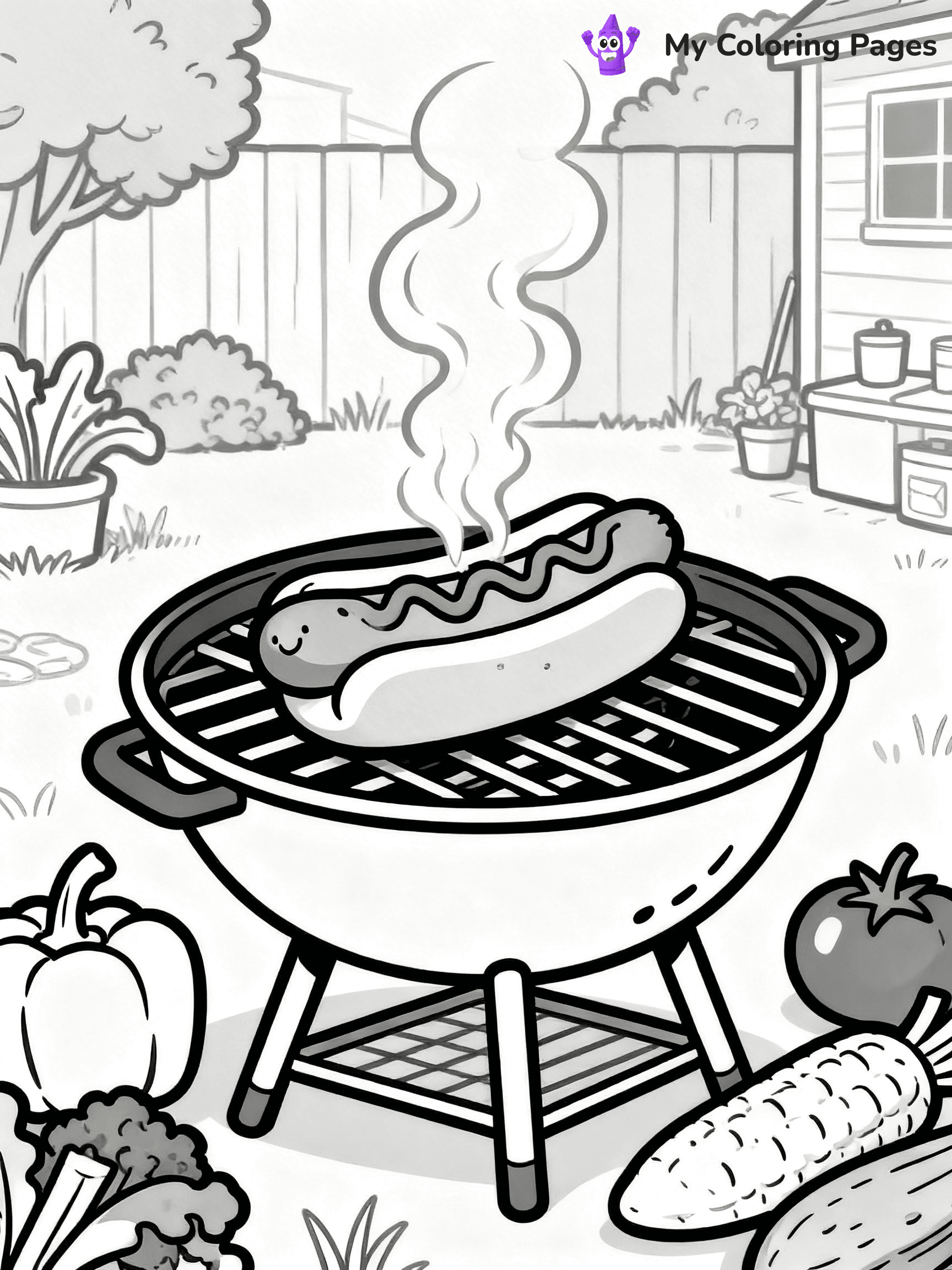 Hot Dog Coloring Pages - 25