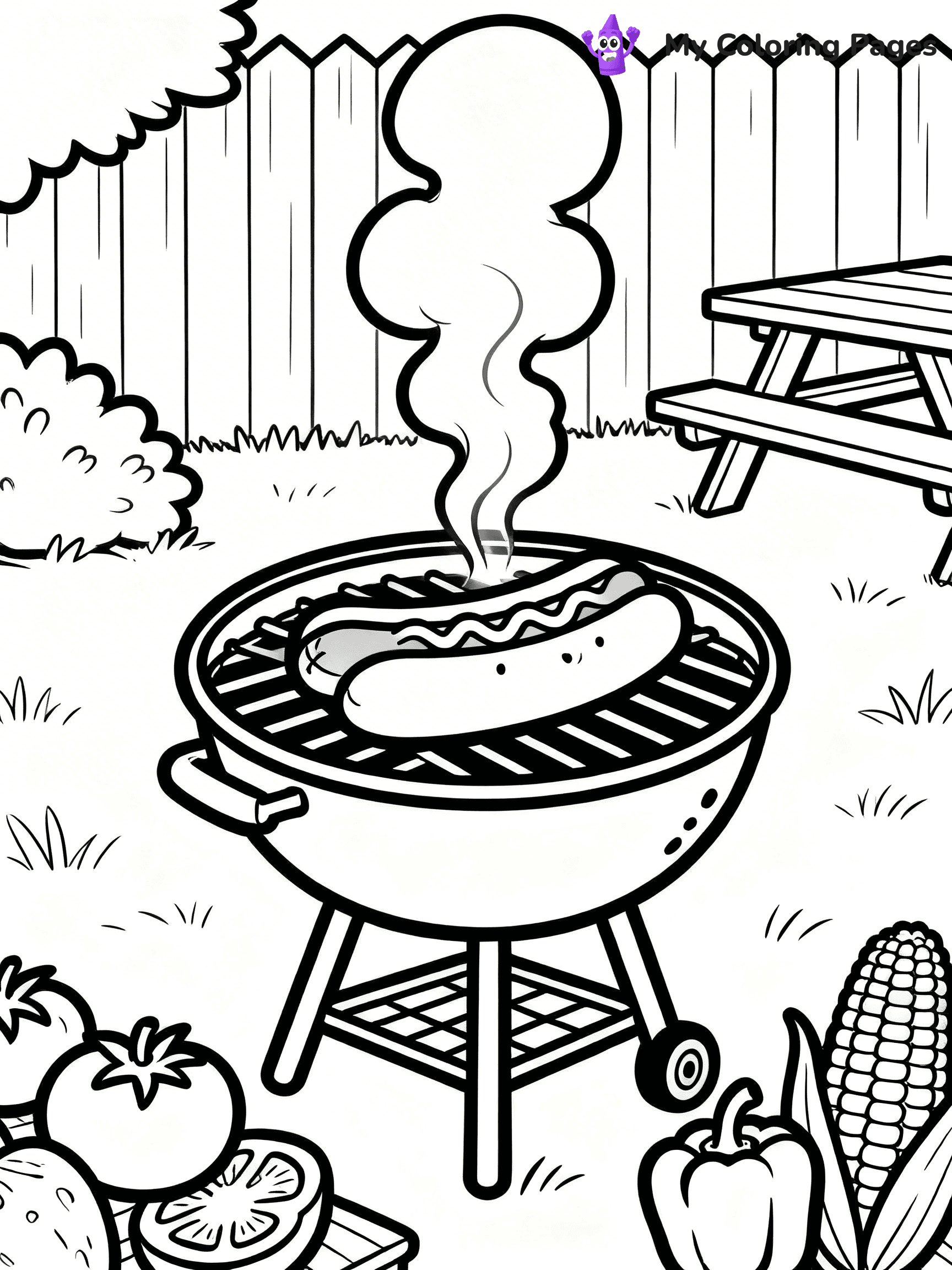 Hot Dog Coloring Pages - 23