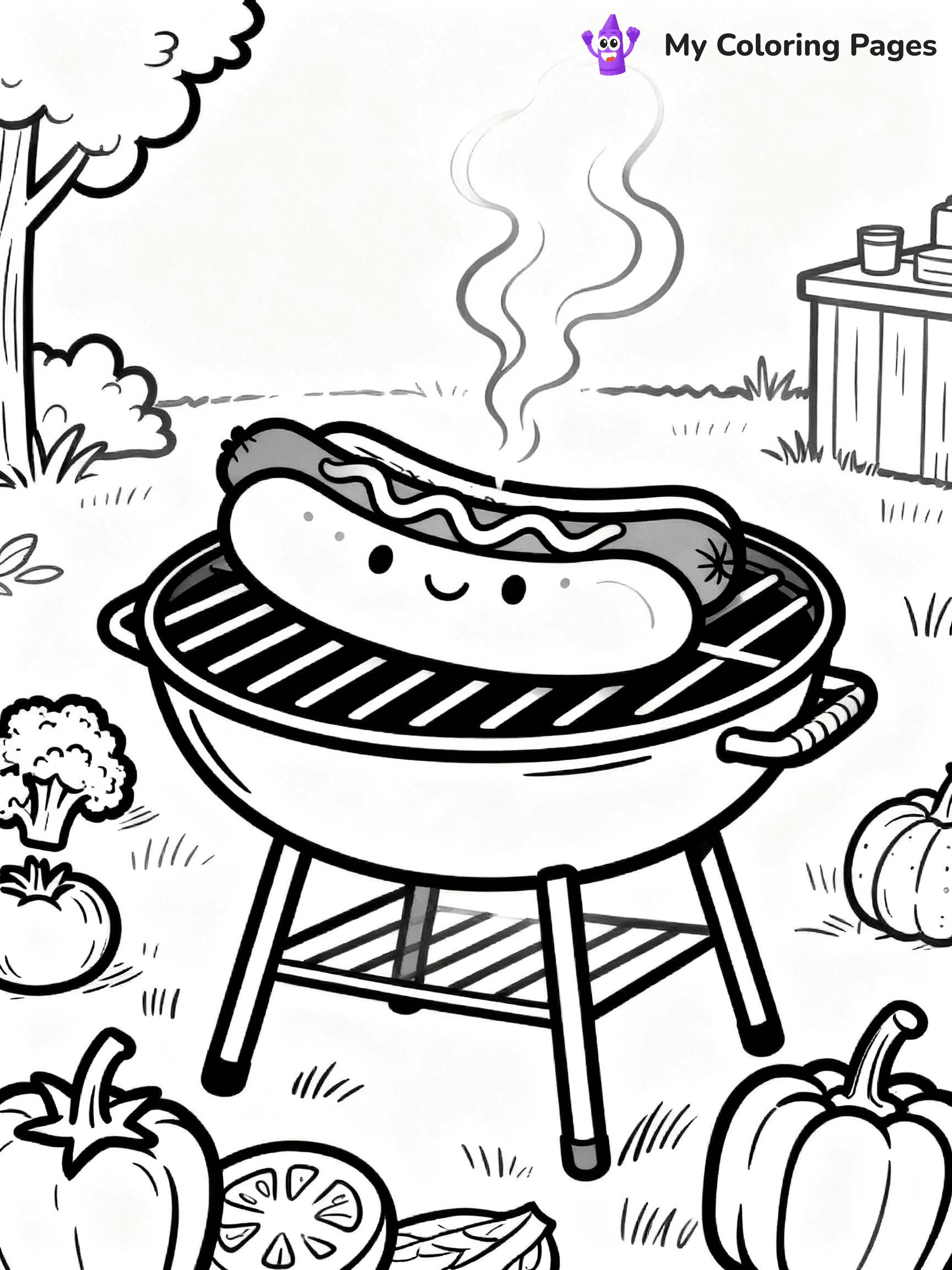 Hot Dog Coloring Pages - 22