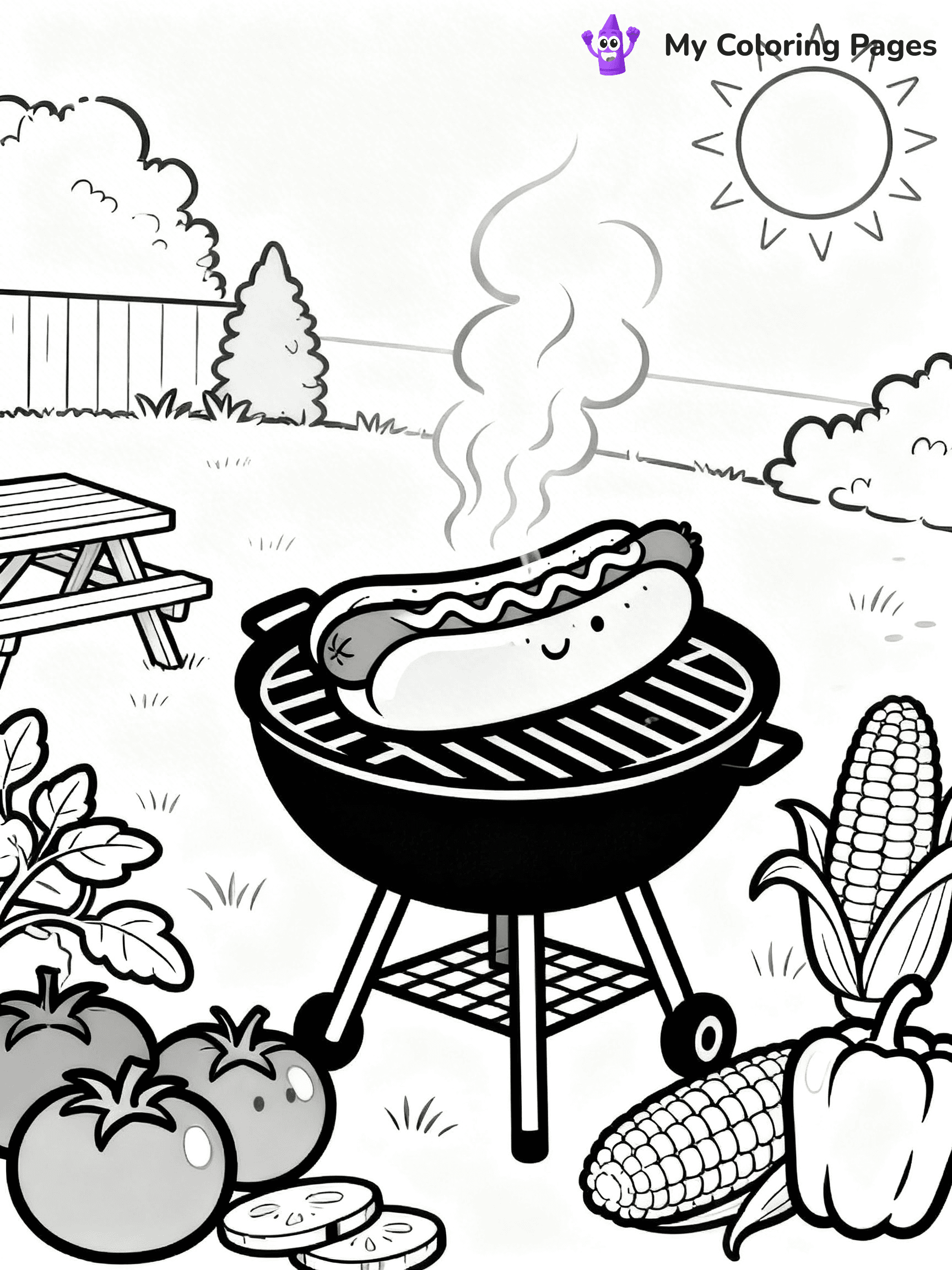 Hot Dog Coloring Pages - 21