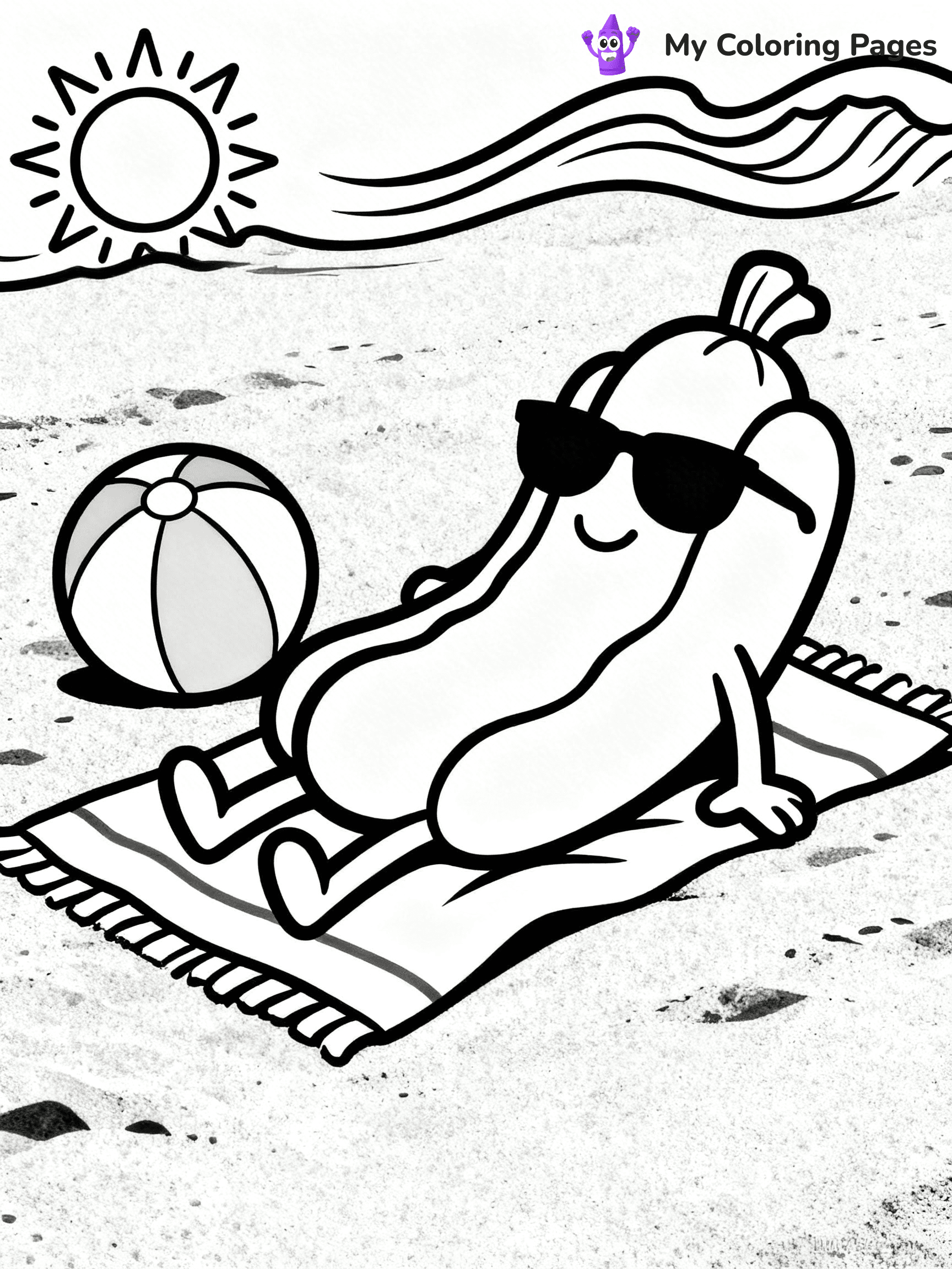 Hot Dog Coloring Pages - 18