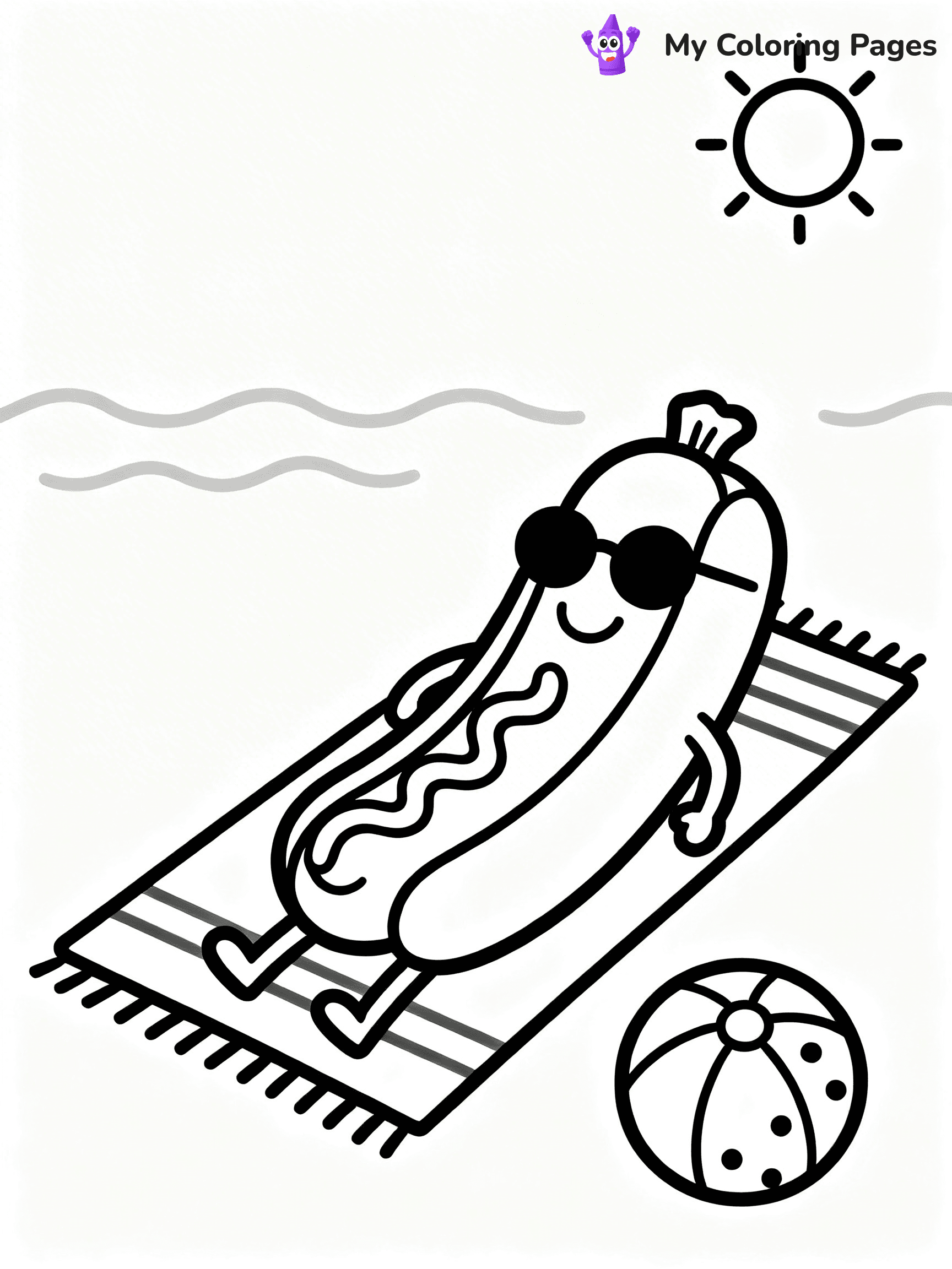 Hot Dog Coloring Pages - 16