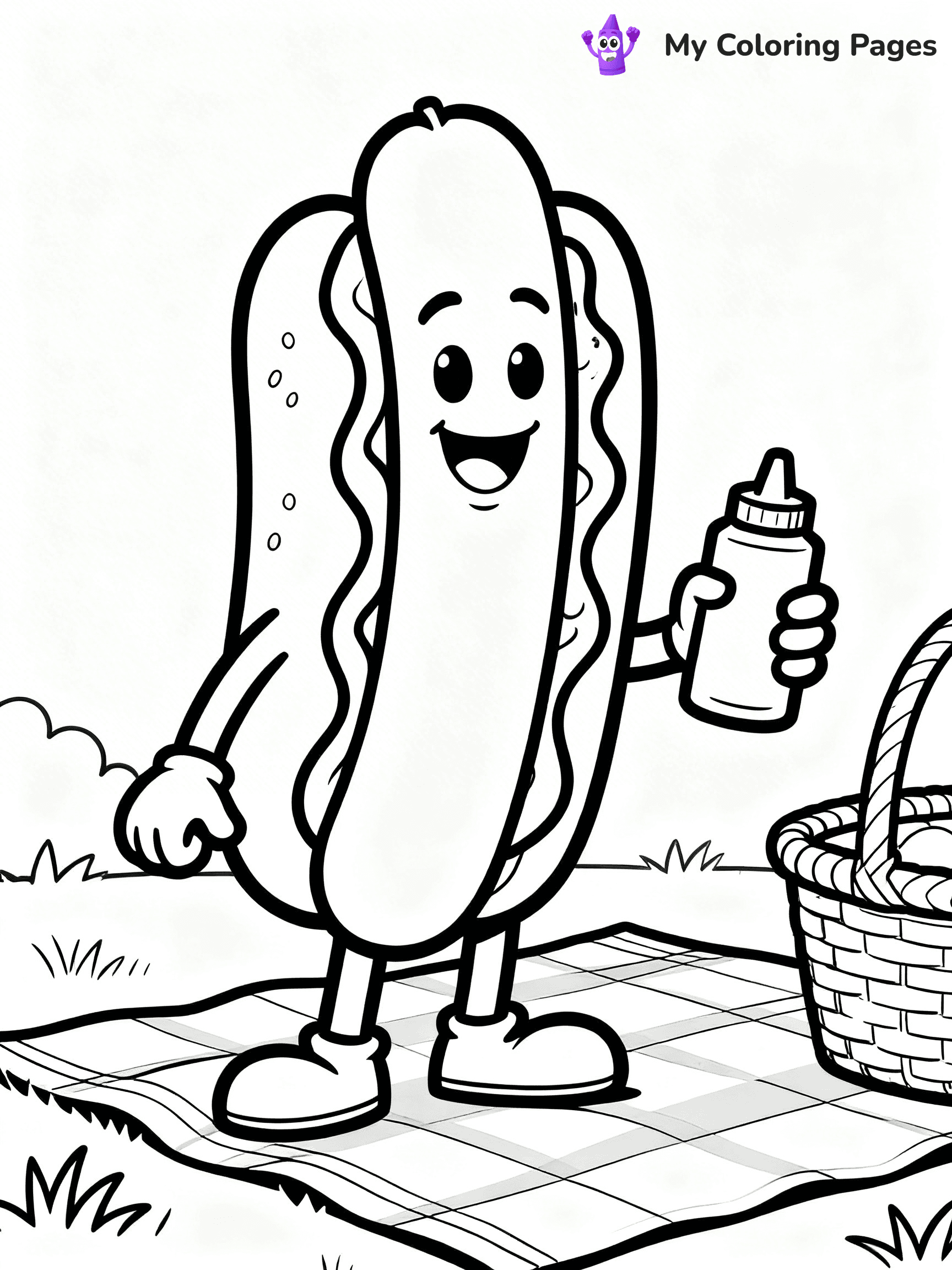 Hot Dog Coloring Pages - 14