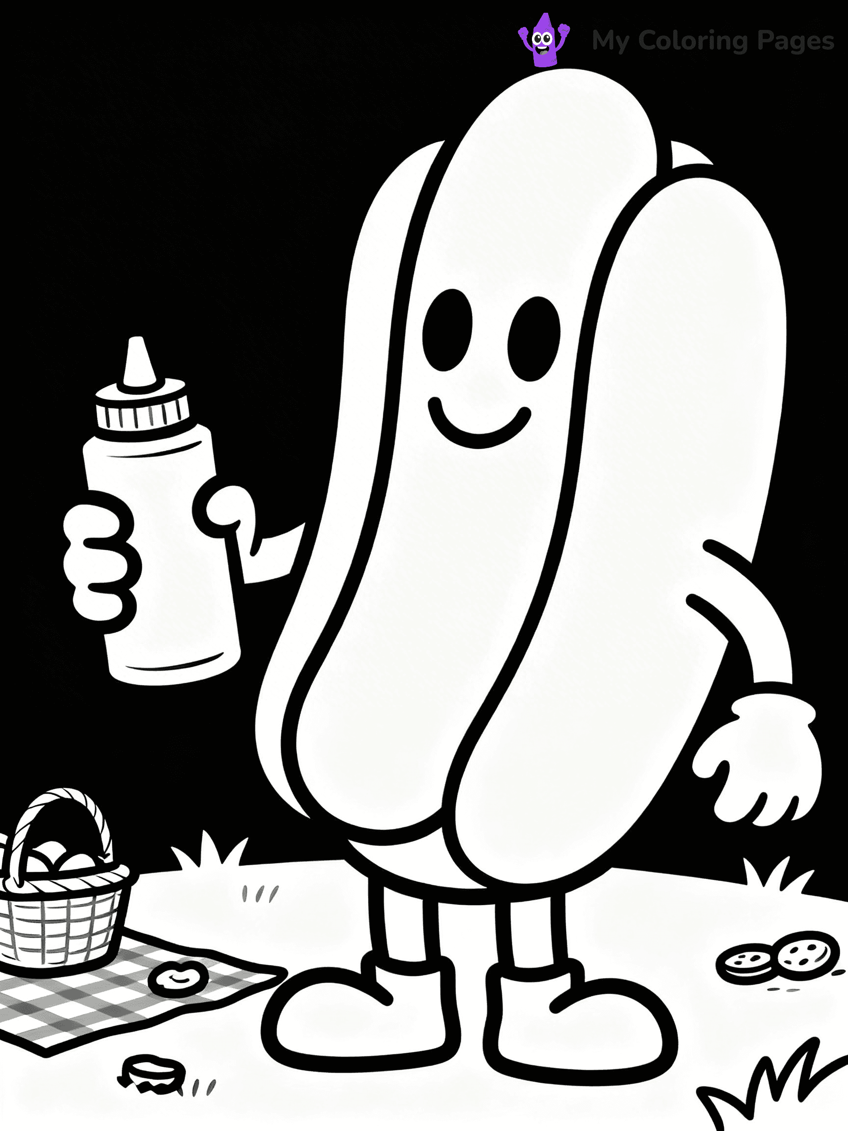 Hot Dog Coloring Pages - 12