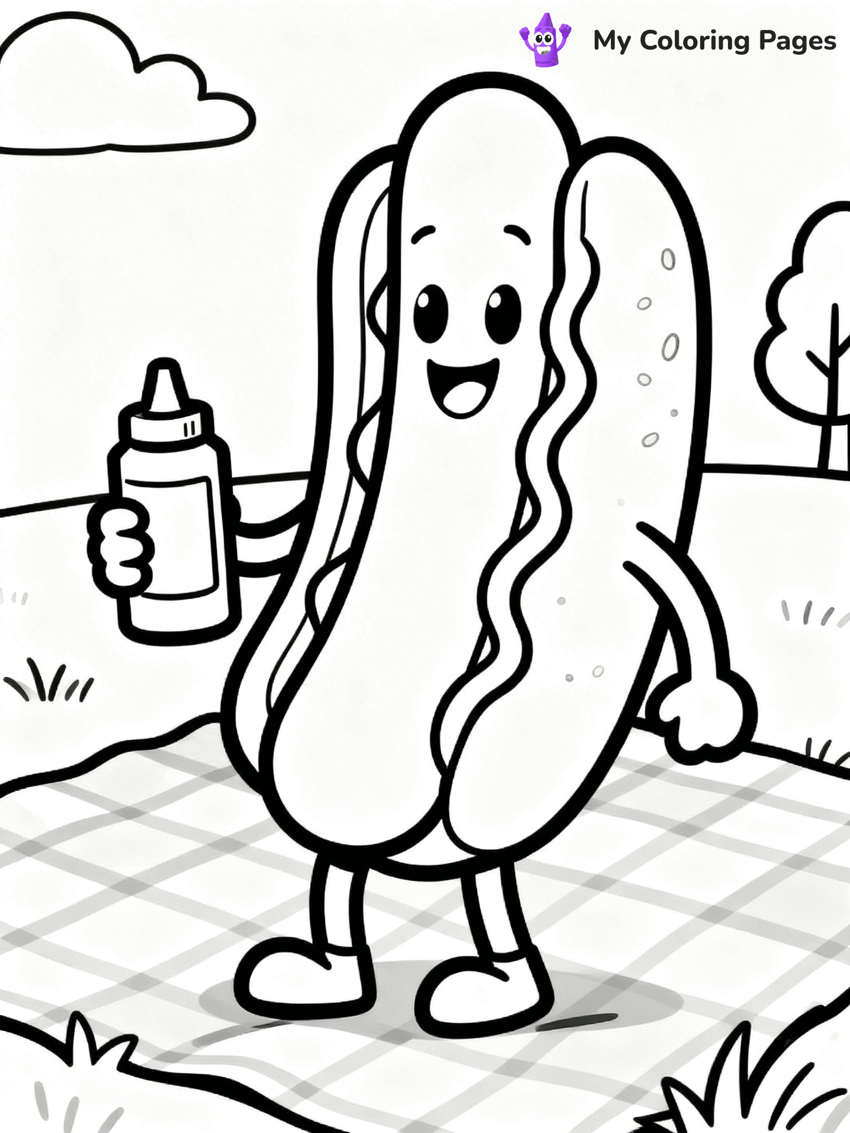 Hot Dog Coloring Pages - 11