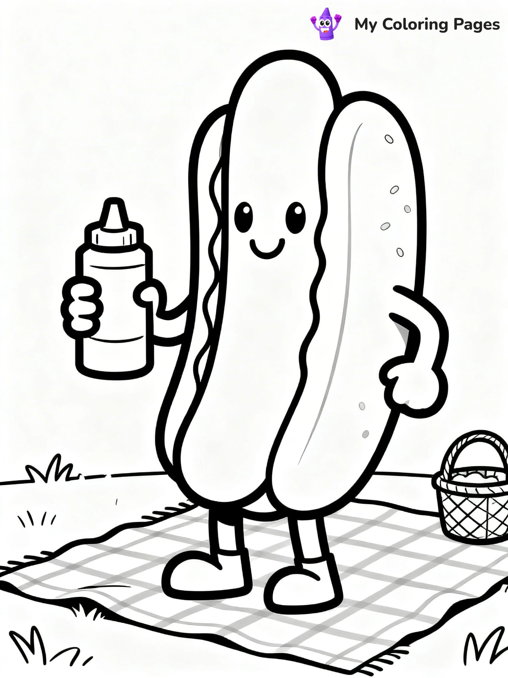 Hot Dog Coloring Pages - 10