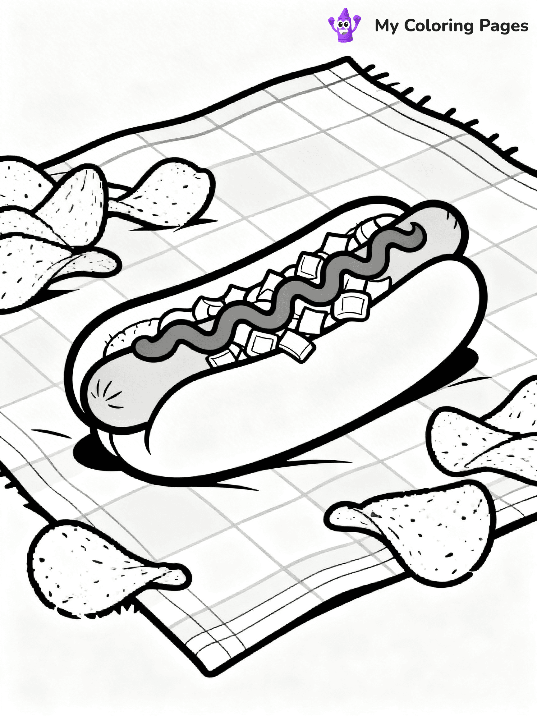 Hot Dog Coloring Pages - 7